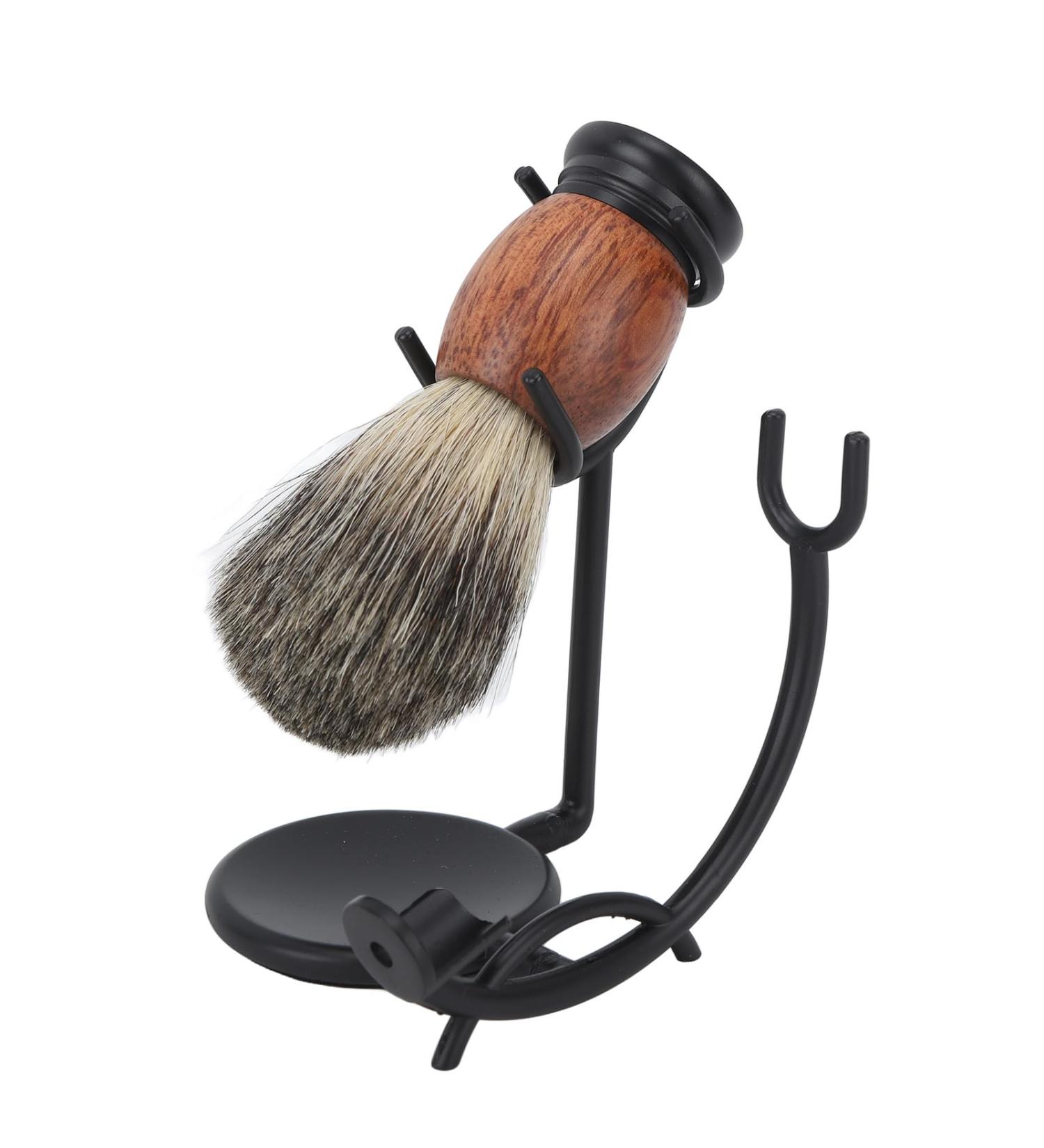 Ultimate 7-in-1 Shaving Brush Set | Beard Grooming Kit with Holder Soap Bowl & More | Perfect for Salons & Personal Use - Buy Online on GoSupps.com