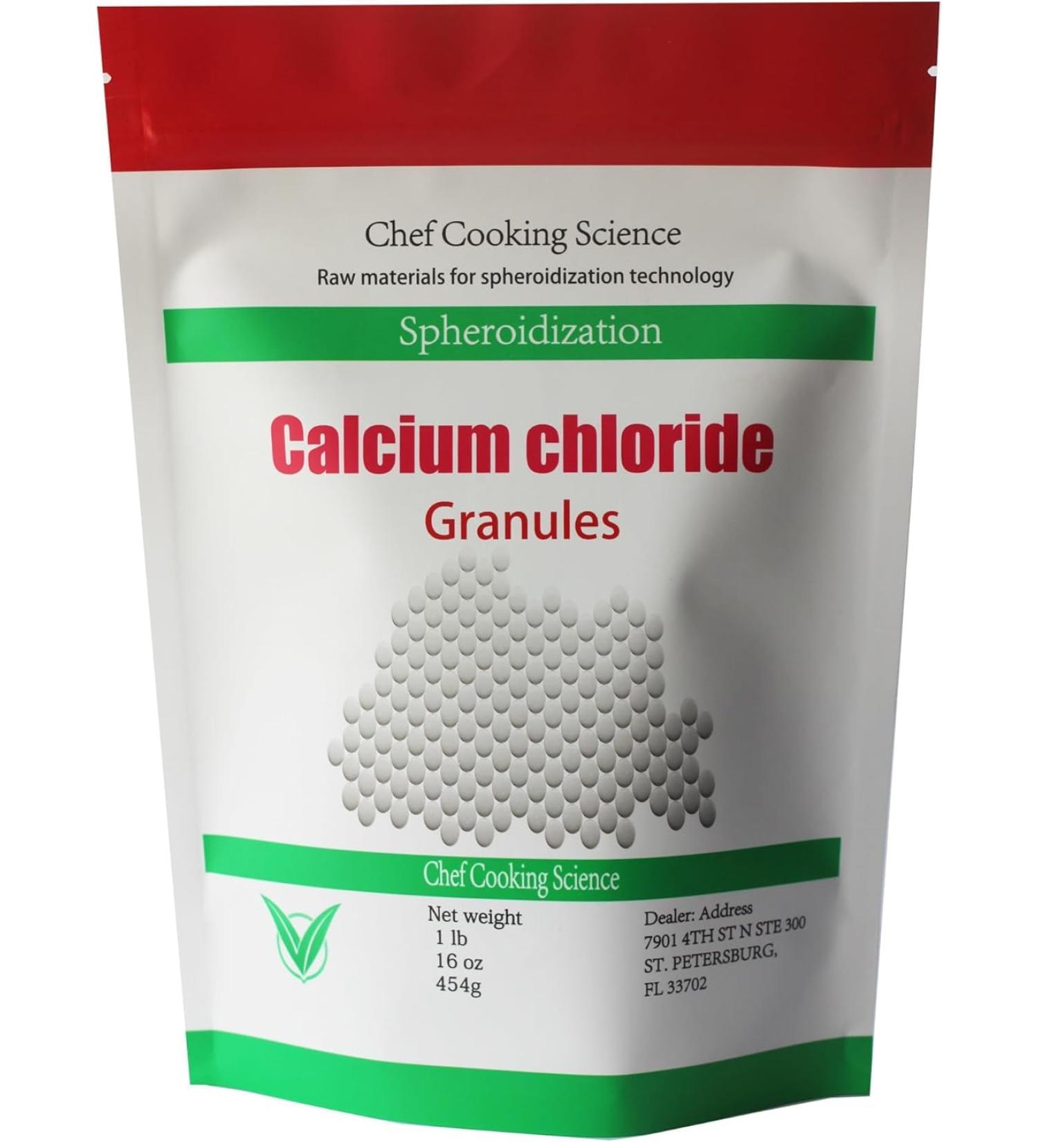 Pure Calcium Chloride & 100% Food Grade - Molecular Gastronomy - 454g (16 oz) - Buy Online on GoSupps.com