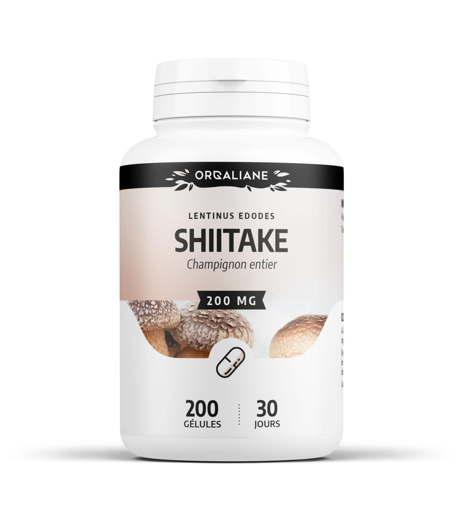 Shiitake 200mg - 200 capsules - Buy Online on GoSupps.com
