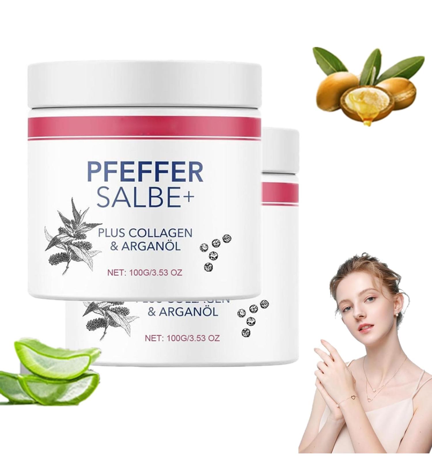 Buy Pepper Ointment Plus 100ml Active Browning Formula with Collagen & Argan Oil (2PC) | International Shipping Available - Buy Online on GoSupps.com