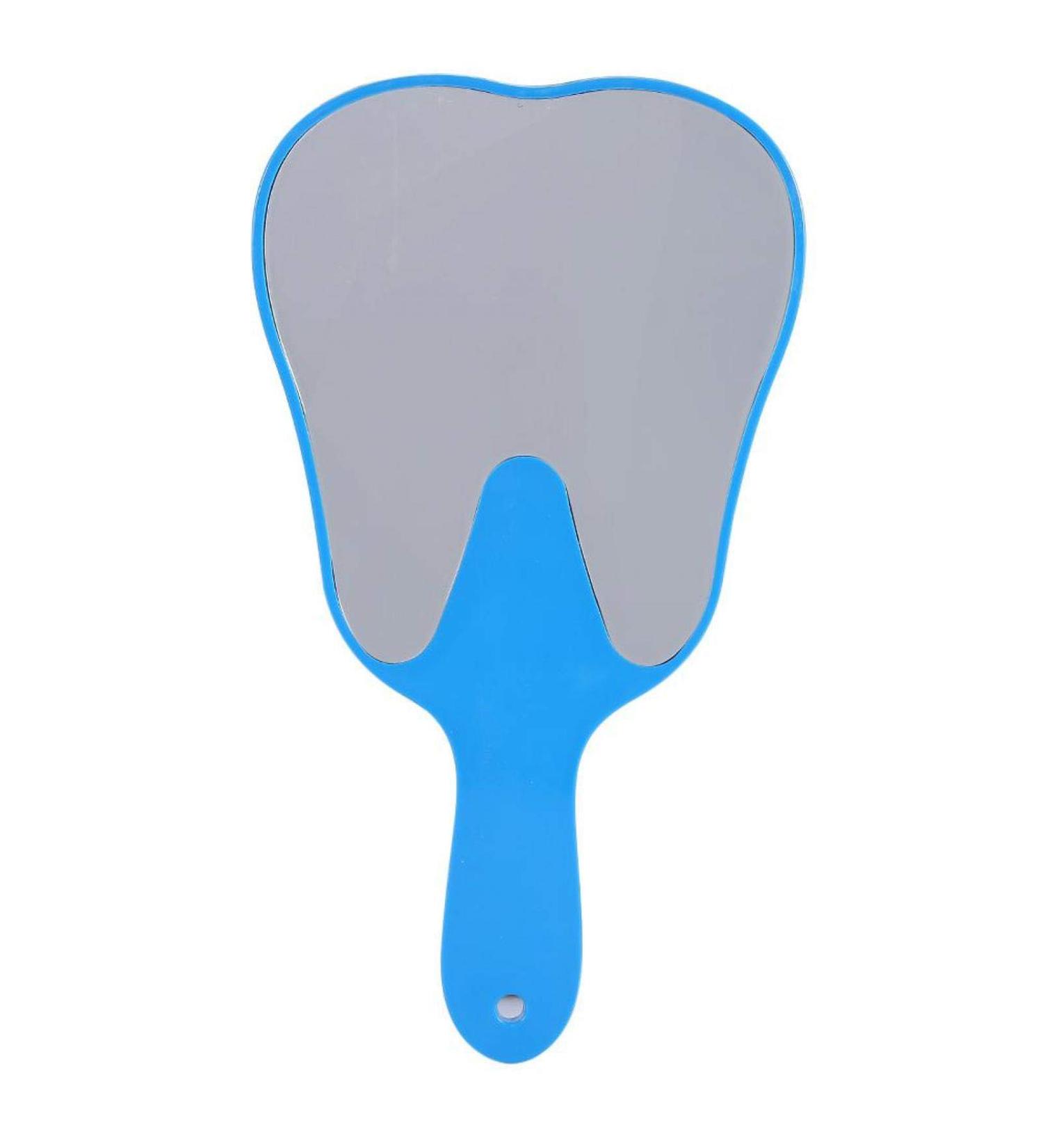 Buy 4 Color Cute Tooth Shaped Plastic Mirror - Perfect Gift for Women & Children | Ideal for Oral Clinics - Blue - Buy Online on GoSupps.com
