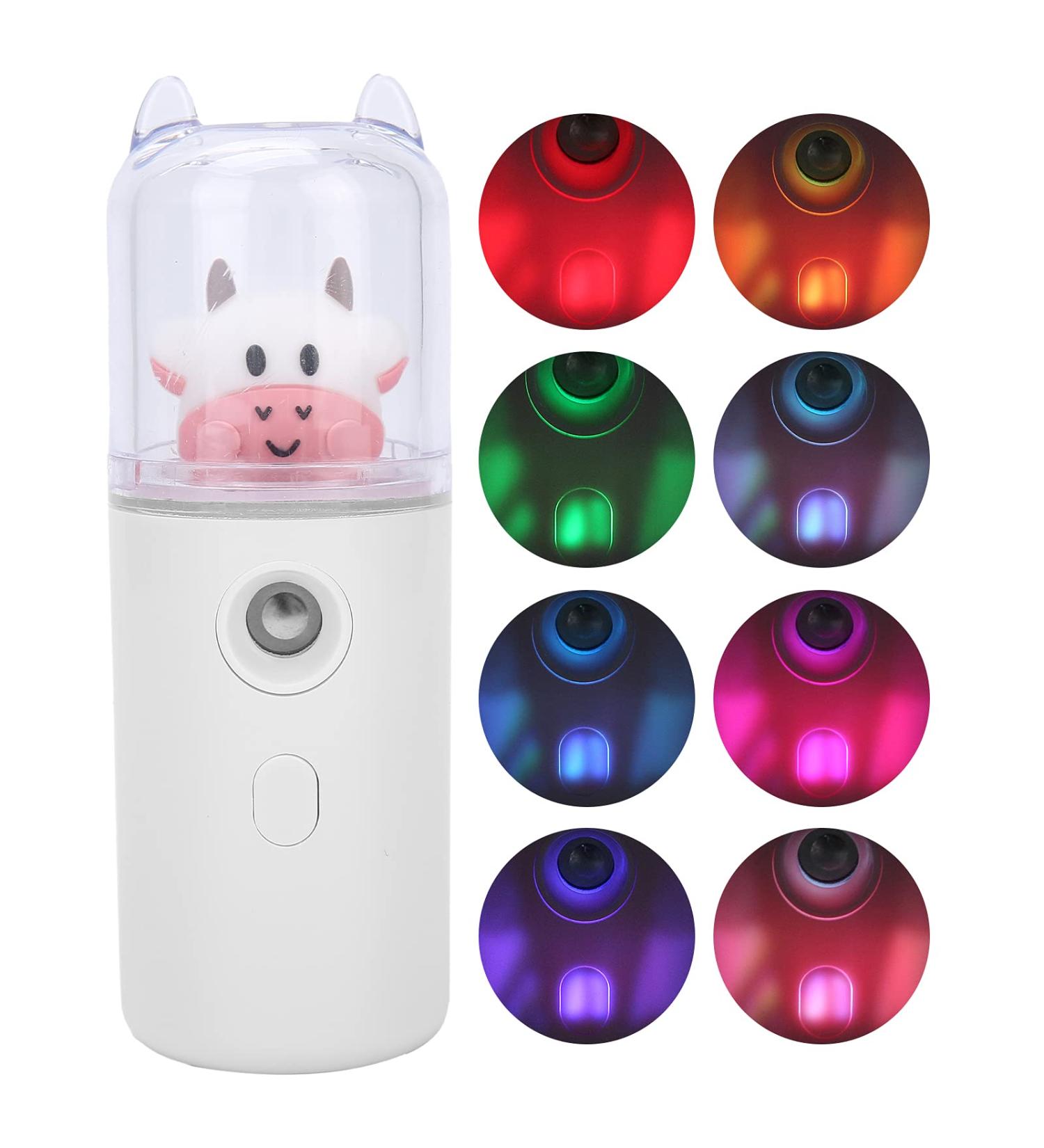 Qukaim Face Nano Sprayer Facial Mist Sprayer Portable Cartoon Animal Nano Skin Moisturizing Spray Home Office Handheld Face SprayerWhite - Buy Online on GoSupps.com