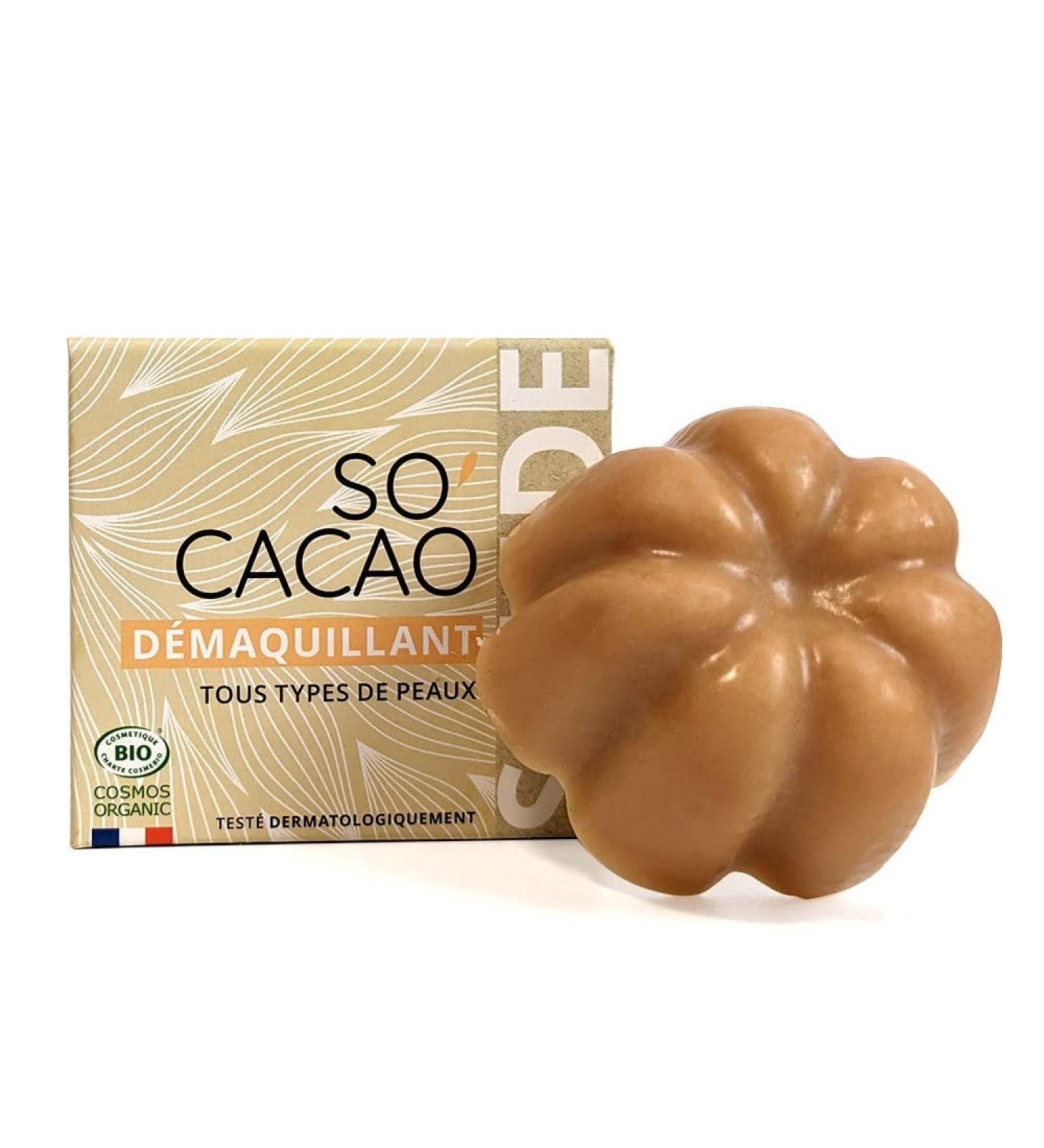 So'Cacao Bio Solid Makeup Remover - Cocoa Butter - 45 g - Propos'Nature - Buy Online on GoSupps.com