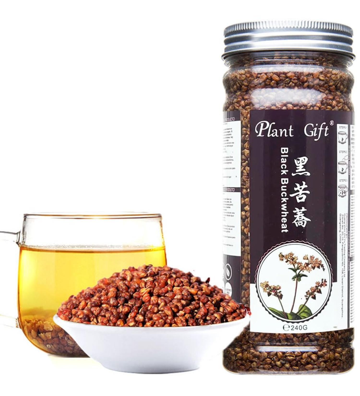 Buy Black Buckwheat Tea - Caffeine-Free Herbal Loose Leaf 240g | Tarty Chinese Tea - International Shipping - Buy Online on GoSupps.com