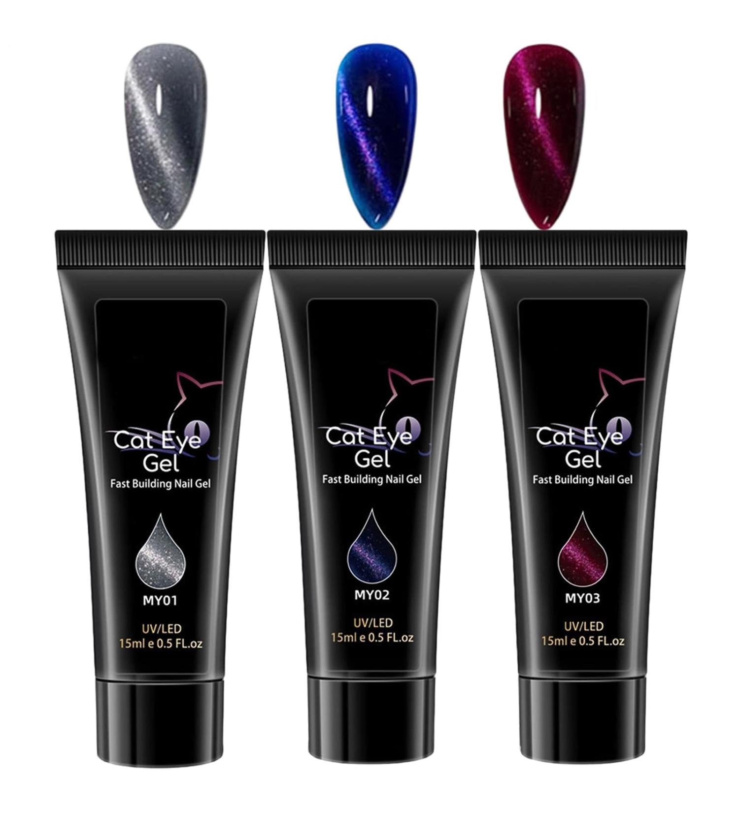 Nail Builder Gel 15 x 1ml Colors Glitter Reinforcement Anti-Peel Innovation False Nail Gels | Nail Extension Accessory for Girls - Buy Online on GoSupps.com