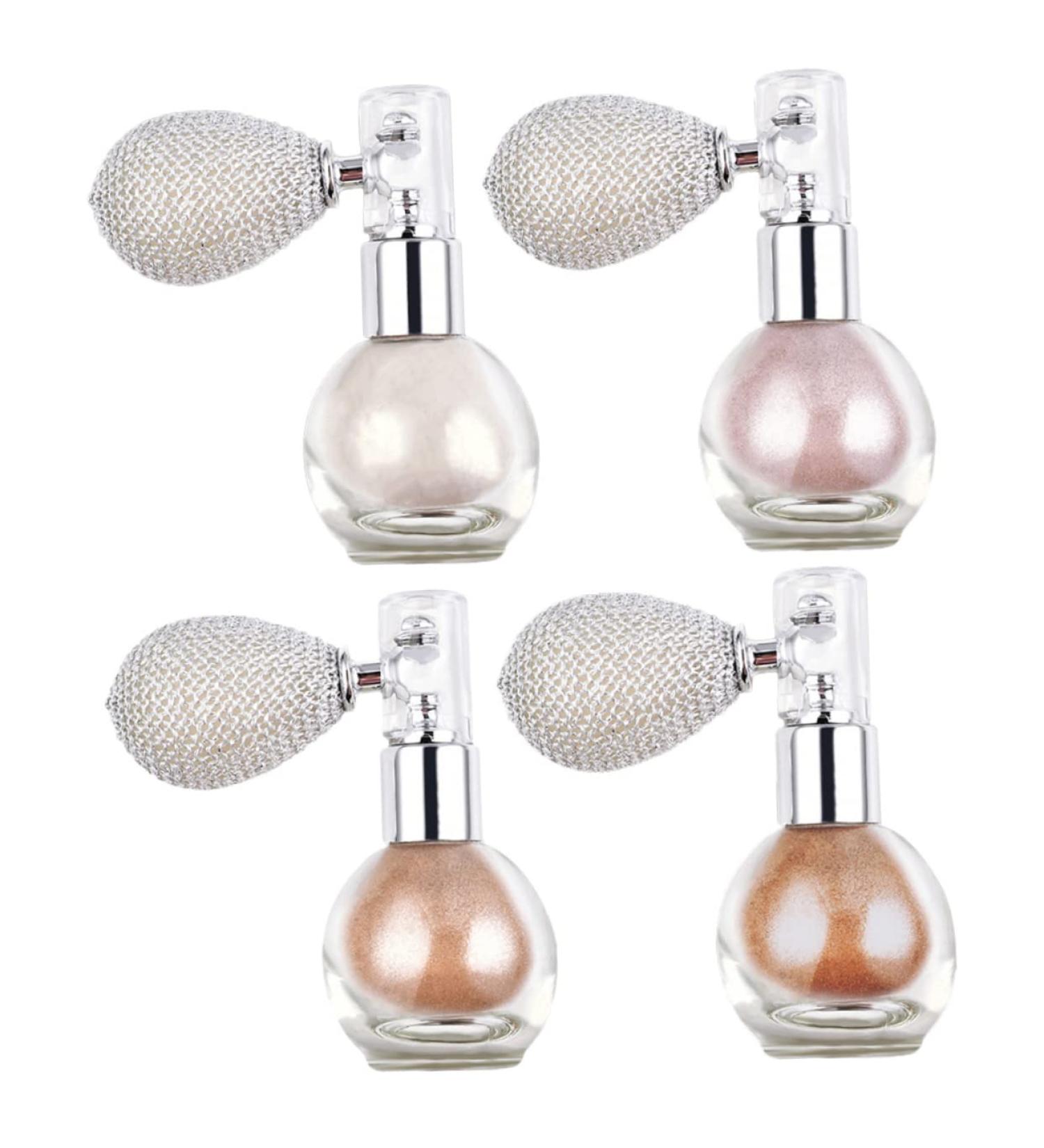 FOMIYES 4pcs Body Glitter Highlighter Spray | Ultra-Fine Loose Glitter Body Powder for Radiant Glow | International Shipping Available - Buy Online on GoSupps.com