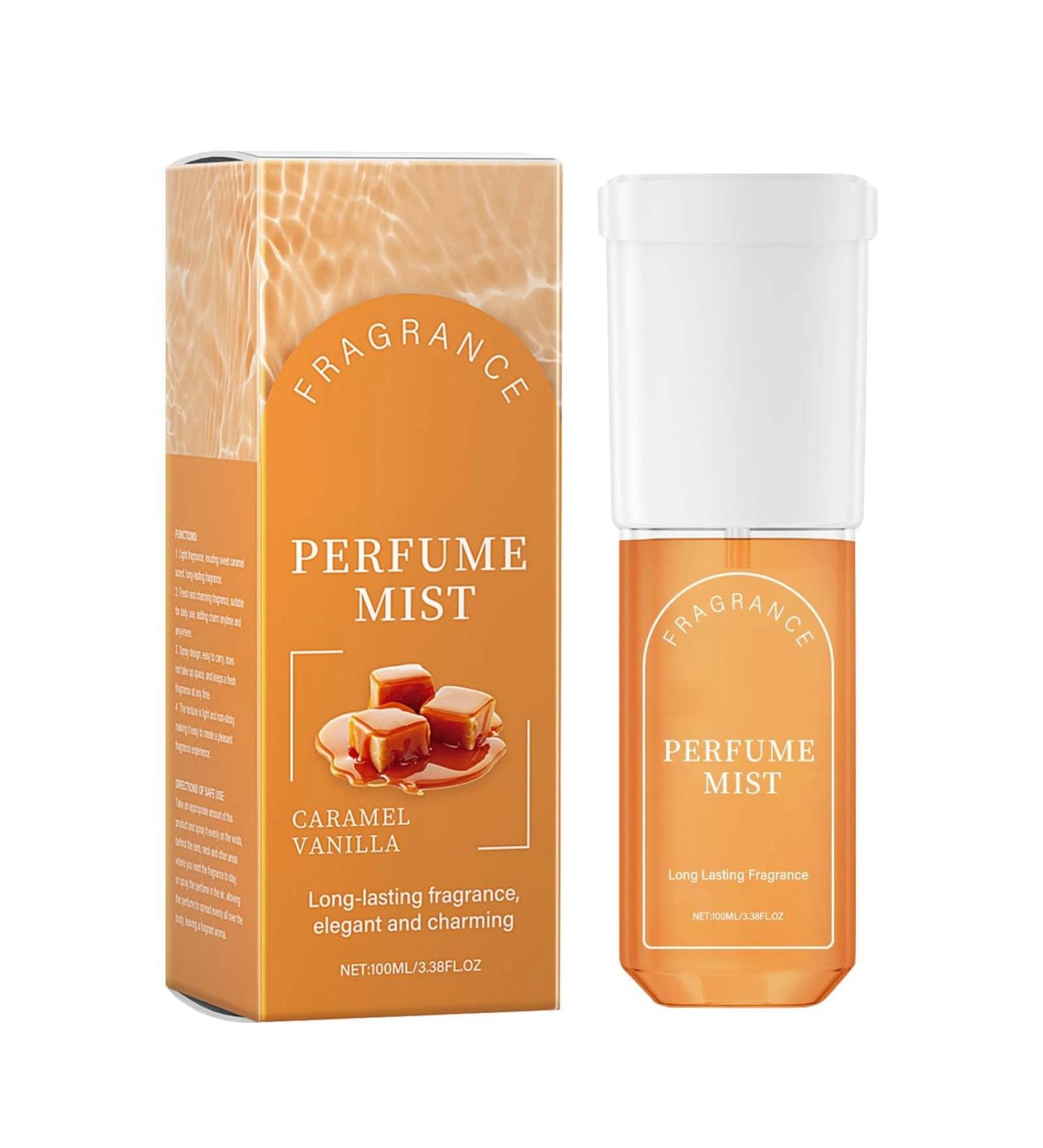Perfume for Women Caramel Vanilla - Body Perfume Spray Romantic Long Lasting Eau De Parfum Captivating Hair Mist Suitable for Travel Size Presents for Women 4.6x4.7x13.4 D - Buy Online on GoSupps.com