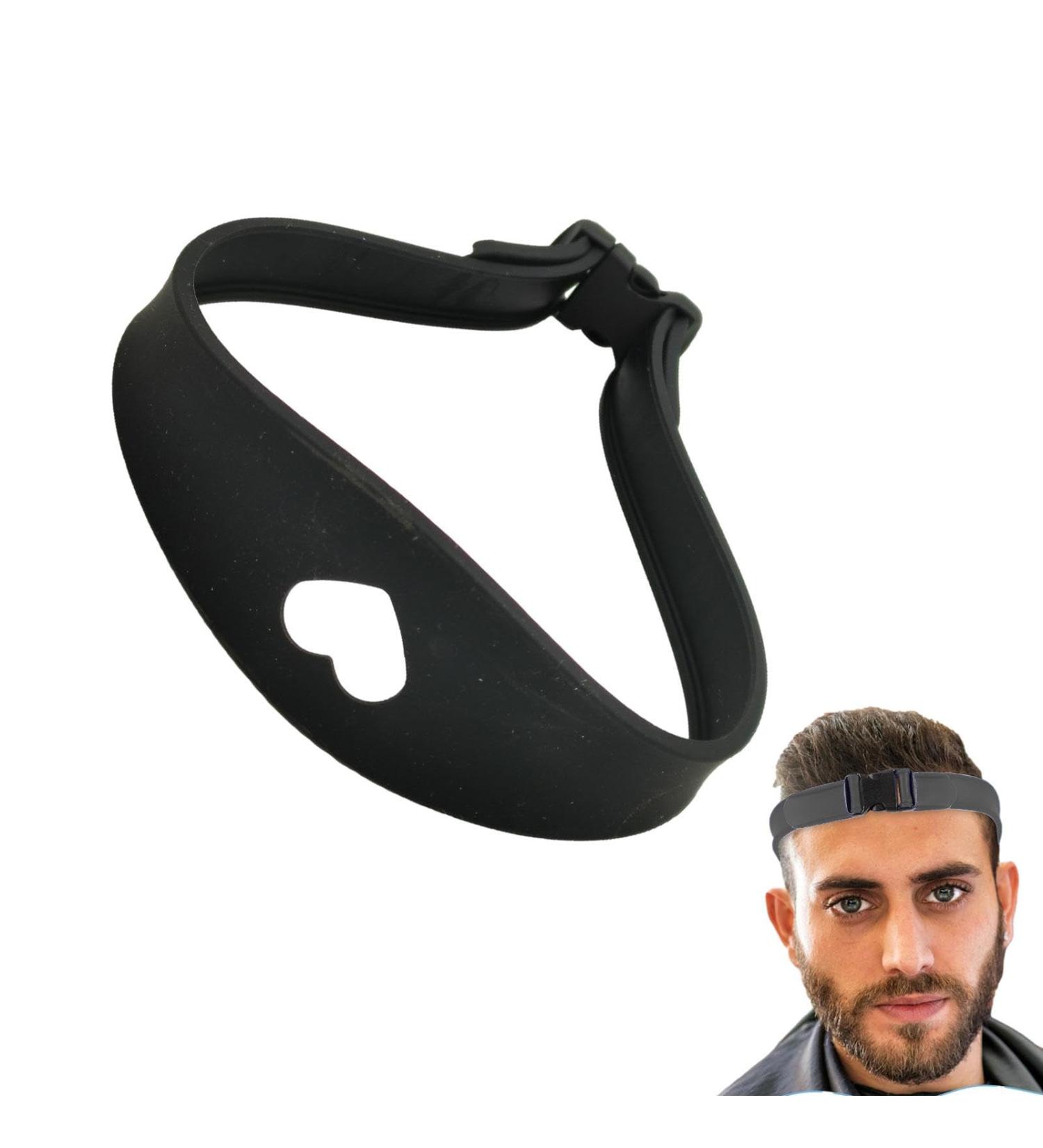 Neckline Templates for Shaving | Hair Trimming Guide Tool for Cutting - Curved Silicone Hair Styling Tools Haircut Bands for Home Haircuts Black - Buy Online on GoSupps.com