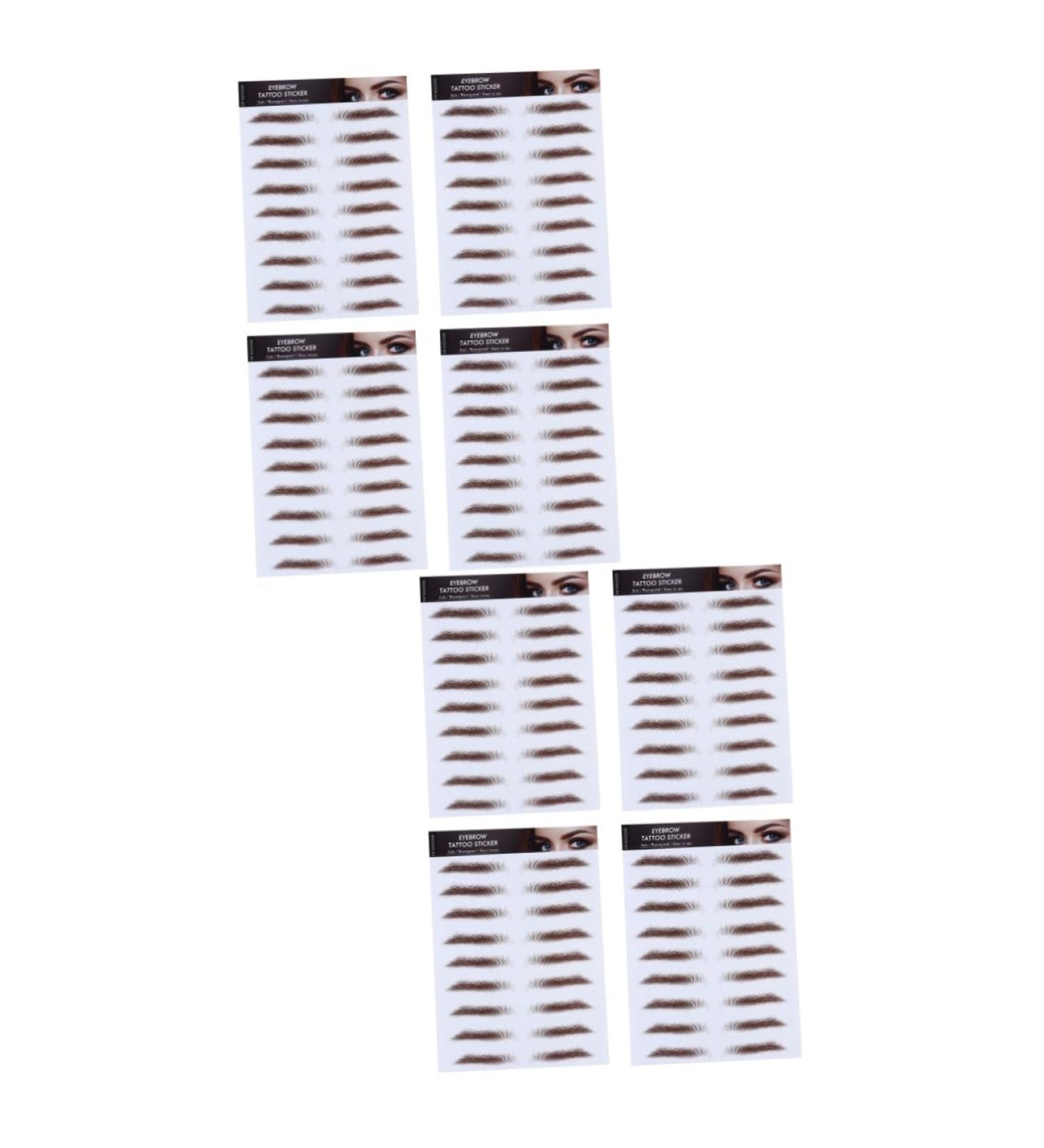 FOMIYES 8 Pcs Eyebrow Stickers Blush Makeup Authentic Fake Eyebrows Imitation Eyebrow Cosmetic 6d Lip Gloss - Buy Online on GoSupps.com