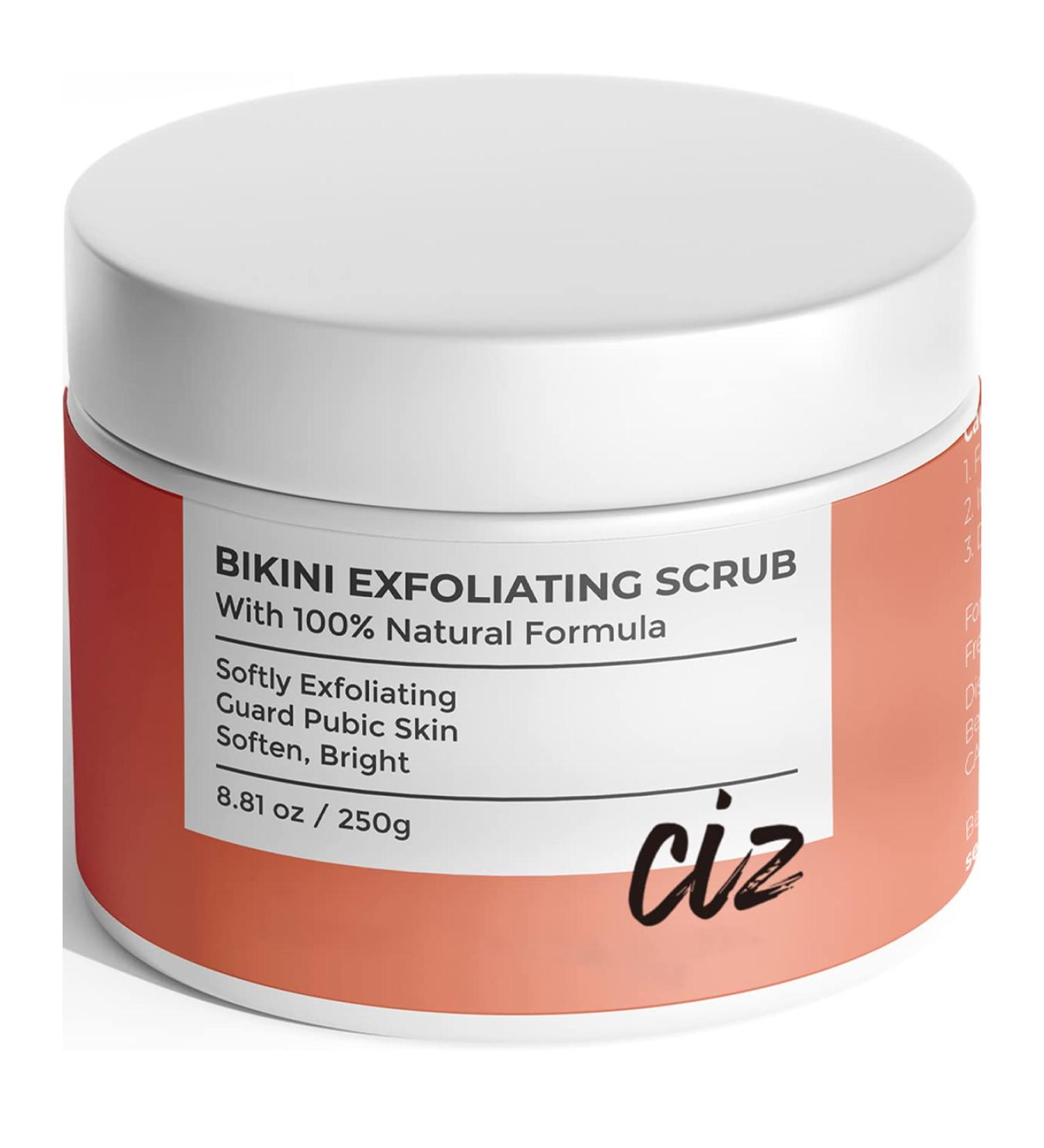 Bikini Area Razor Bump Treatment & Exfoliating Body Scrub for Women - Natural Ingrown Hair Treatment & Bump Eraser - Buy Online on GoSupps.com