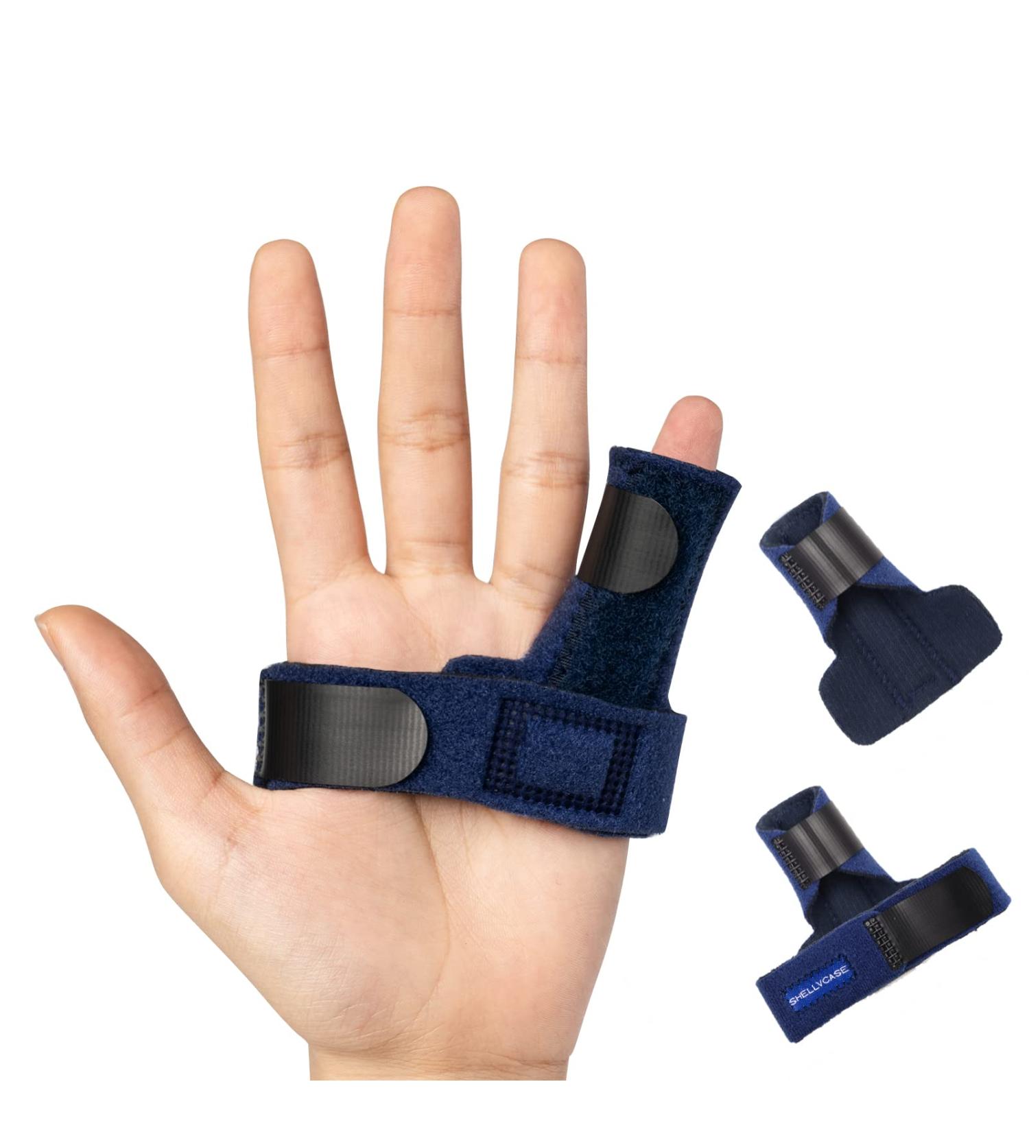 Adjustable Trigger Finger Splint with Bonus Fastening Tape for Pain Relief & Tendon Release - Buy Online on GoSupps.com