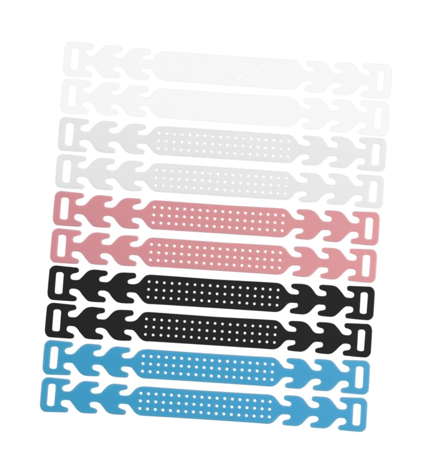 Solustre 10 Pack Ear Buckle Extenders - Practical Mask Strap & Earring Connectors - White Hook 15x1.5cm for Easy Use - Buy Online on GoSupps.com