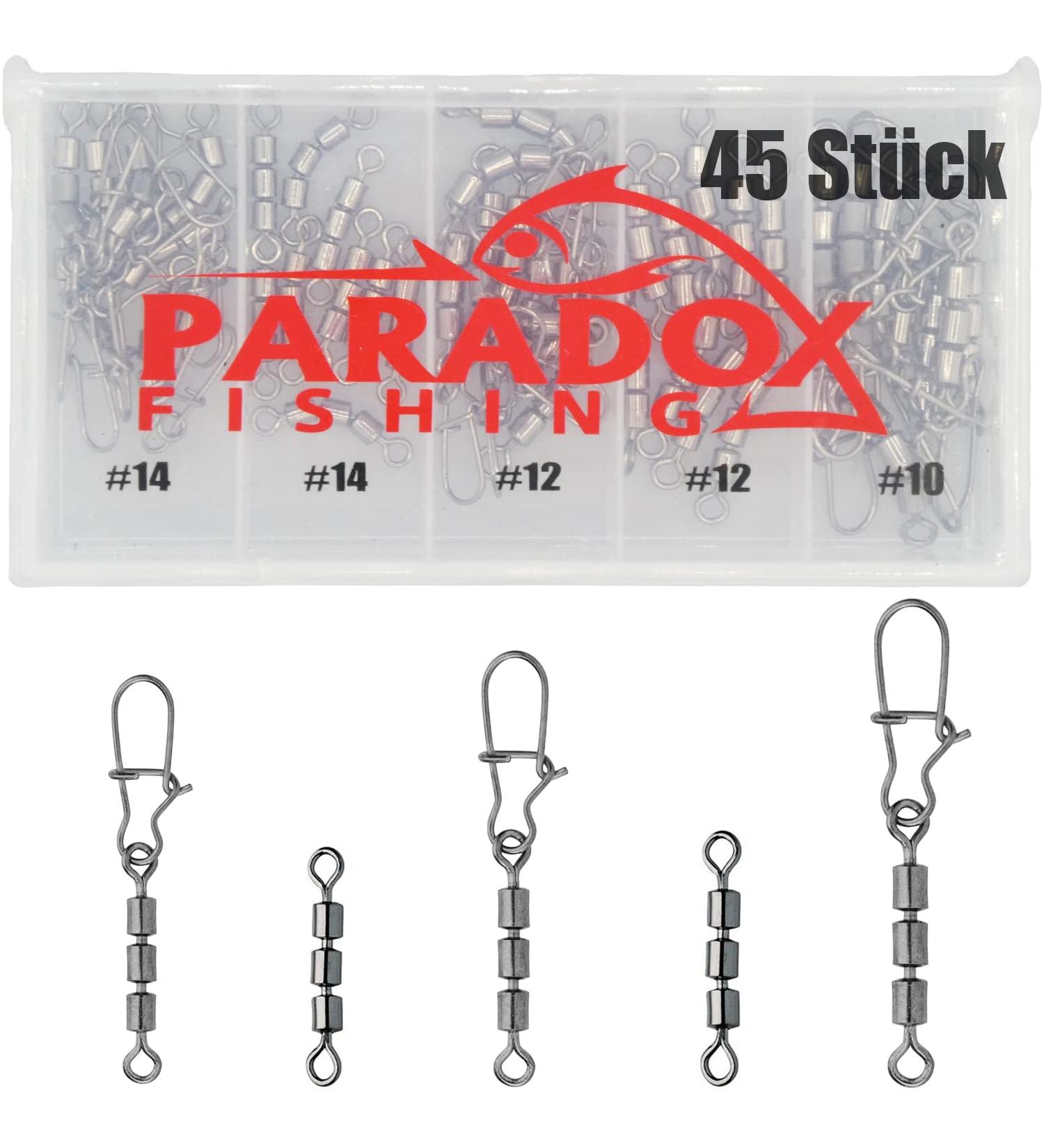 Paradox Fishing Triple Vertebrae Sets - 45 Piece Fishing Accessories (#20 to #10) for Optimal Angling - Buy Online on GoSupps.com