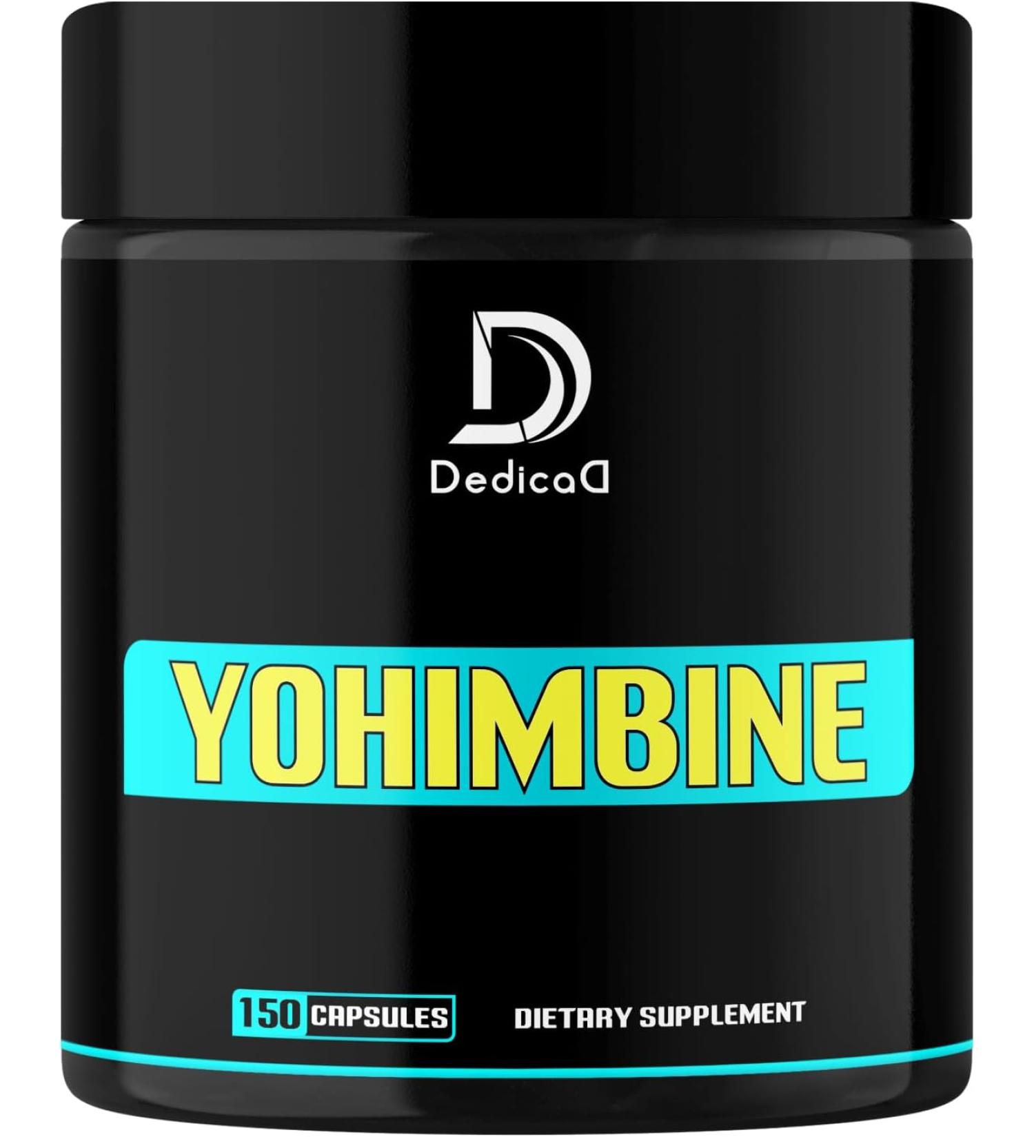 DEDICAD Yohimbine HCl 5mg - 150 Capsules - Buy Online on GoSupps.com