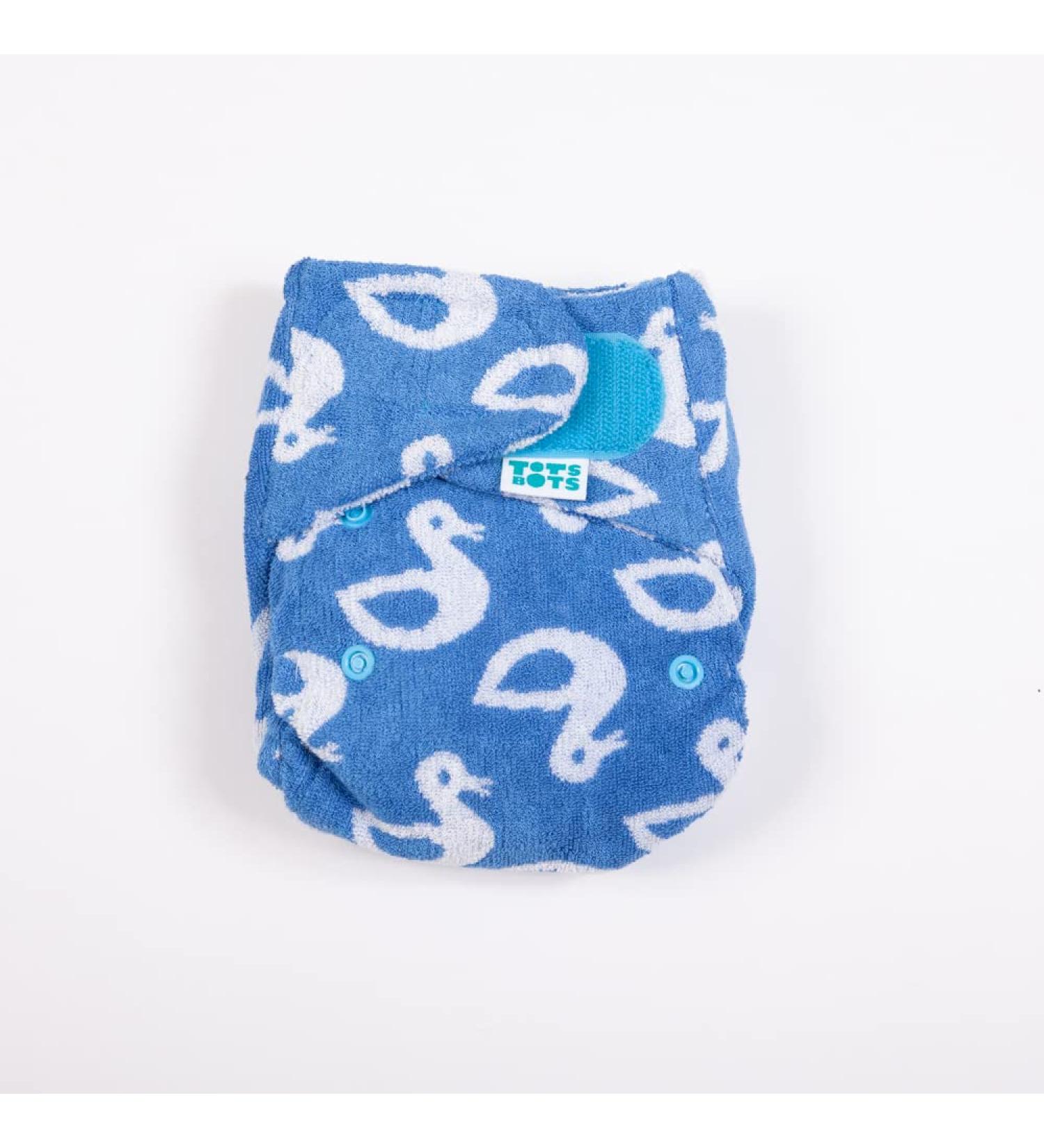 TotsBots Bamboo Lucky Duck Size 2 Reusable Nappy for Babies & Toddlers - Eco-Friendly Bamboo Nappy (9-35lbs) - Buy Online on GoSupps.com