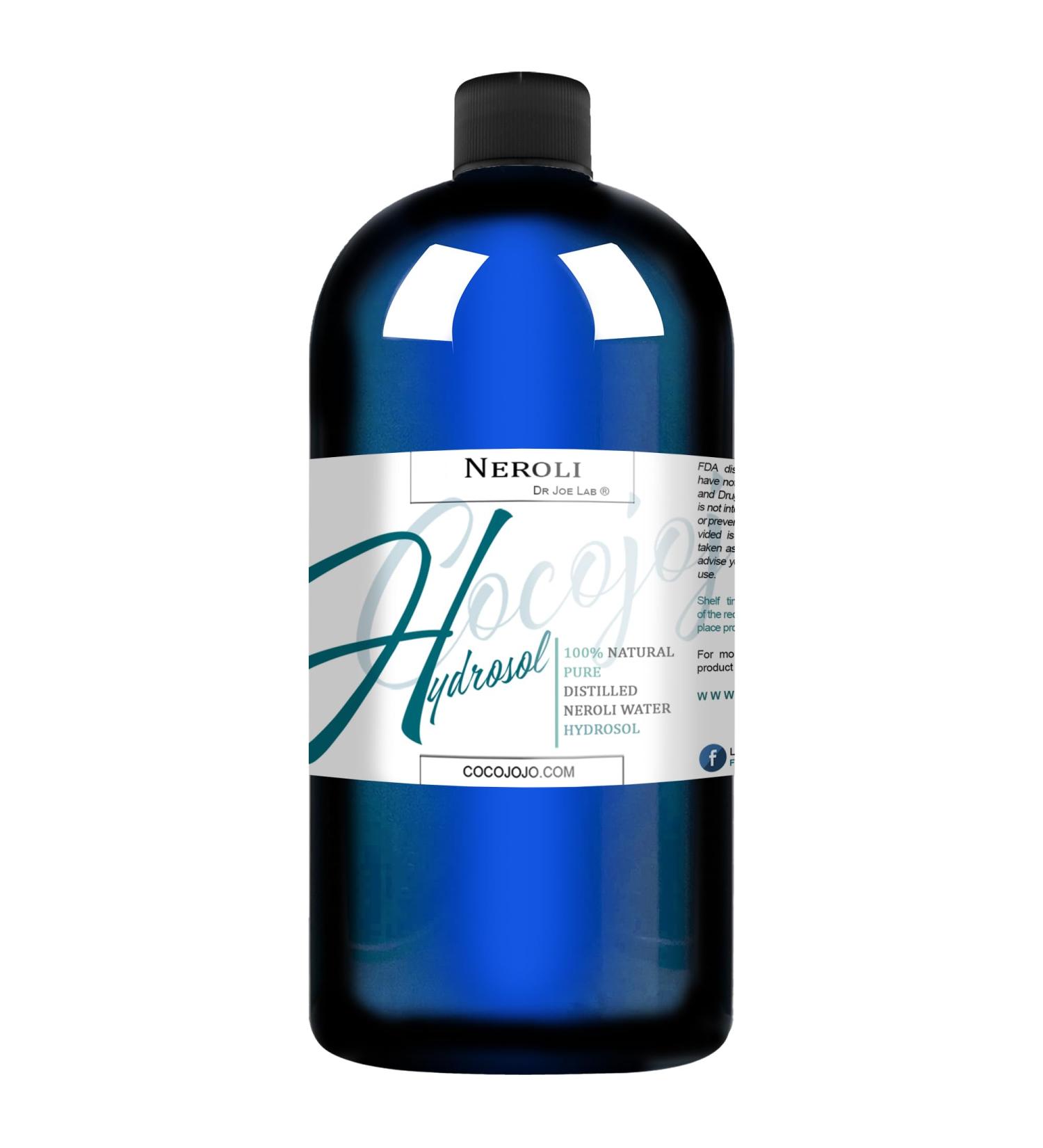 Dr Joe Lab Neroli Hydrosol Spray Toner | Hydrating Floral Water Mist for All Skin Types (32 oz) - Pure & Natural Cleansing Solution - Buy Online on GoSupps.com