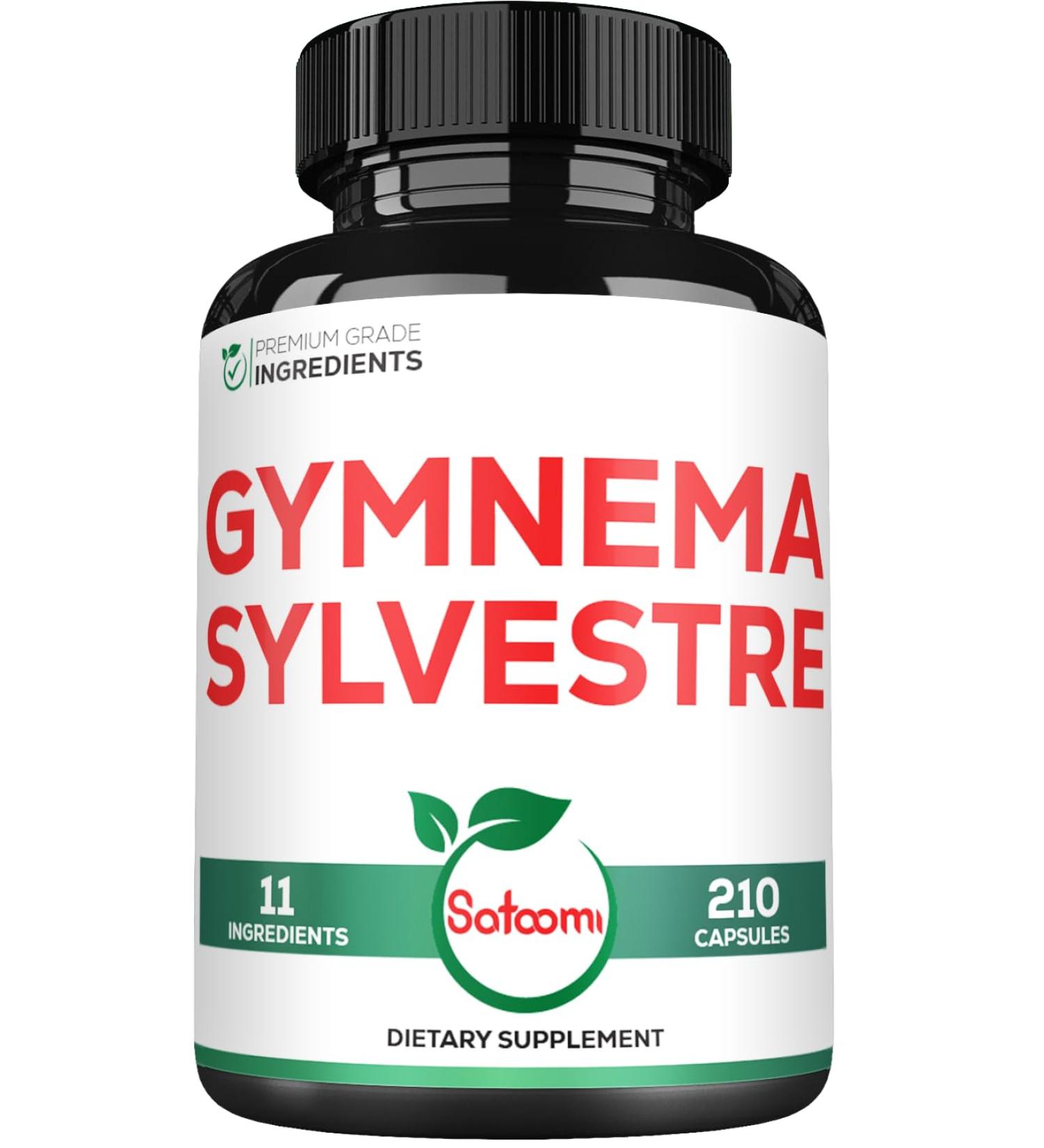 1000mg Gymnema Sylvestre Supplements - 210 Capsules - Gymnema Extract 20:1 with Berberine HCl, Quercetin & More - Support for Immune, Digestive Health & Body Management 210 Count (Pack of 1) - Buy Online on GoSupps.com