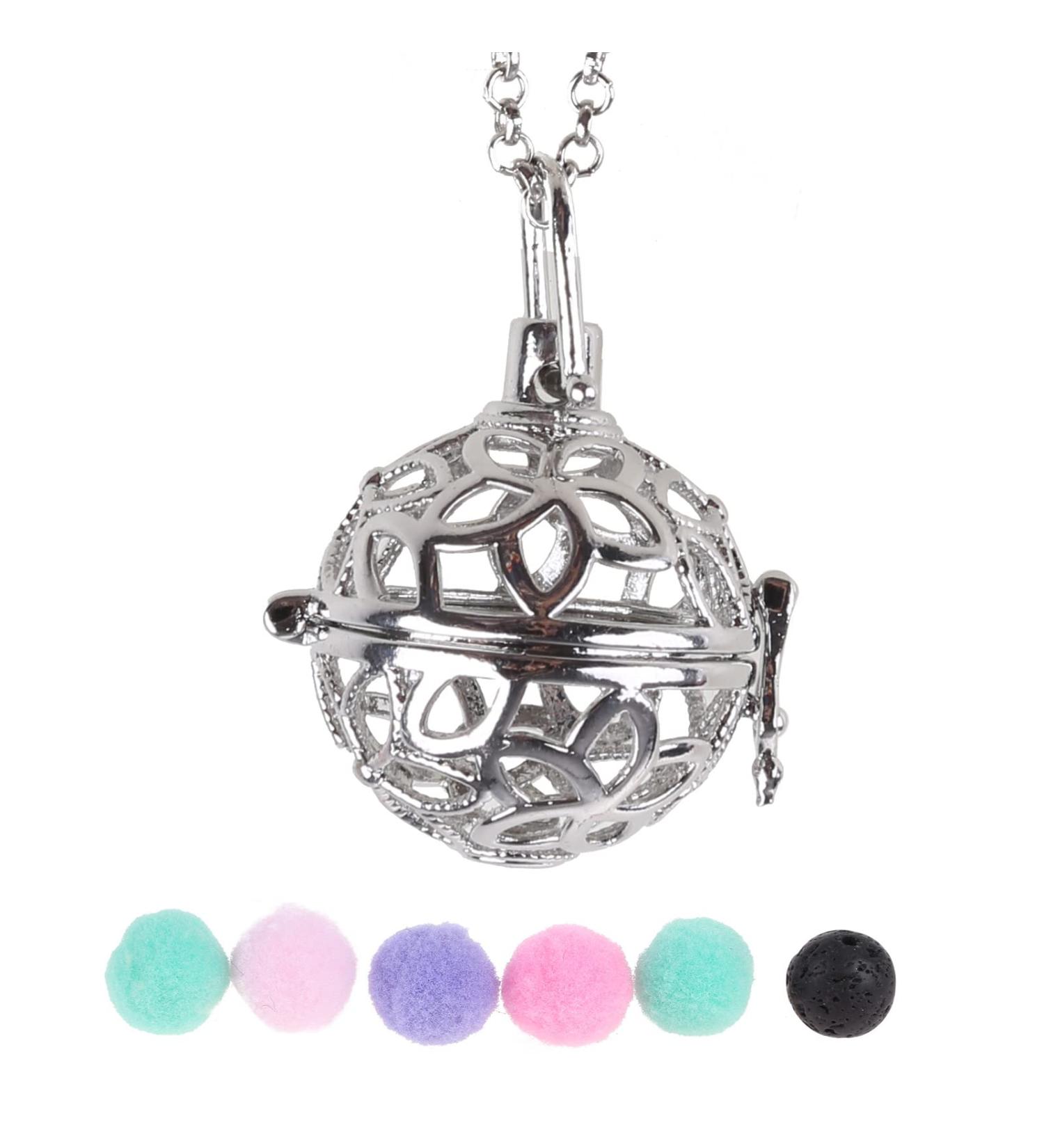 Shop Fashion Essential Oil Pendant Necklace - Stylish Stone Jewelry for Women | Gi B - Buy Online on GoSupps.com