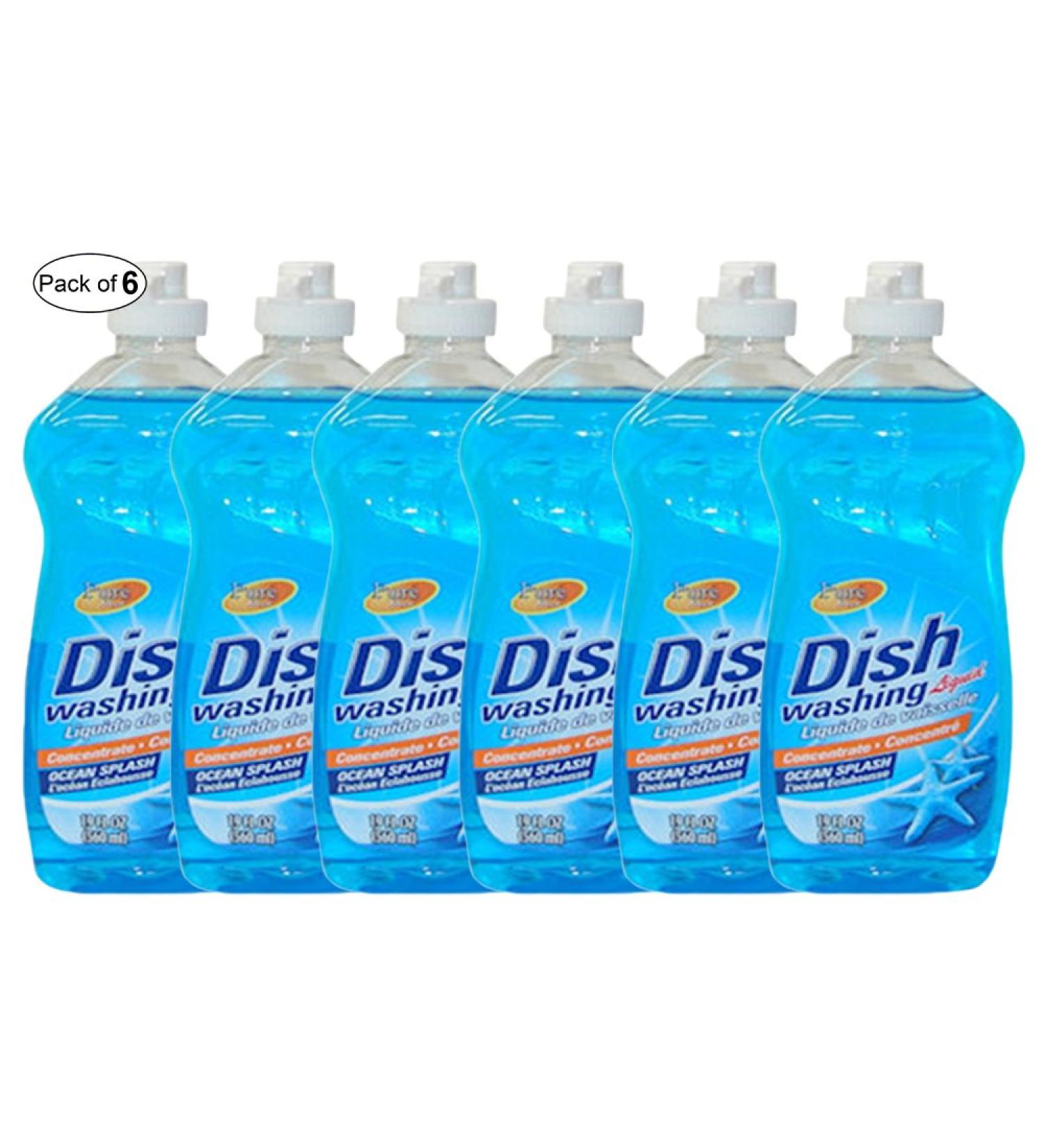 Pure Dishwash Liquid Ocean Splash(560ml) (Pack of 6)