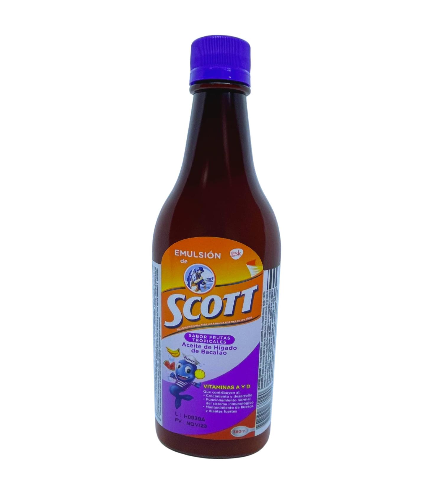 Scott's Emulsion Tropical Fruit 360ml (12 Fl Oz) - Pack of 1 - Buy Online on GoSupps.com
