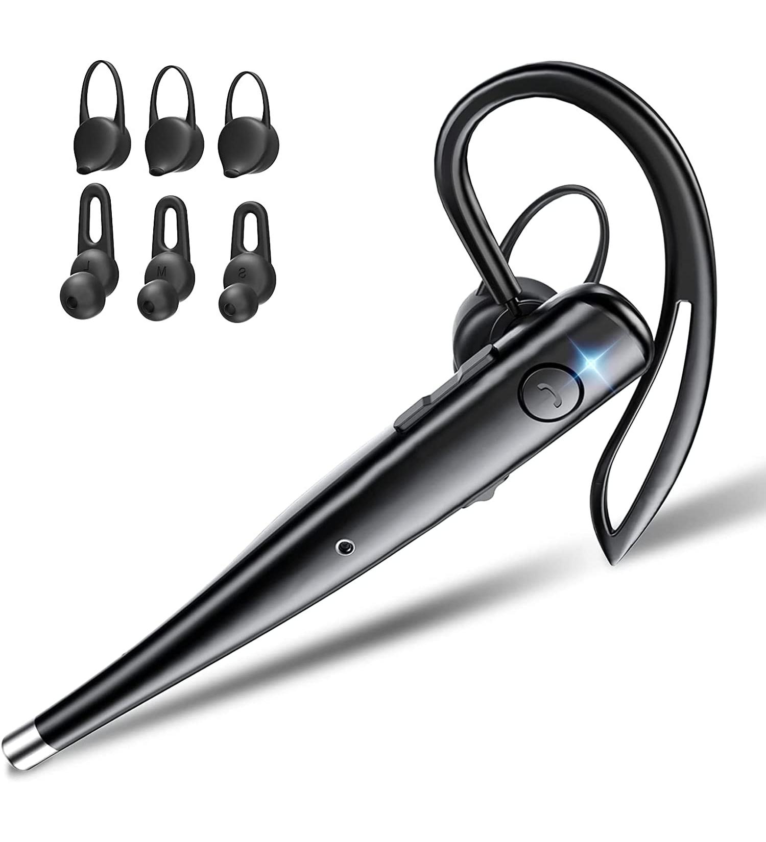 HIFEER Bluetooth Earpiece V5.1 Wireless Headset with Dual Mic Noise Canceling for Trucker Driver - 10Hrs Talking Time - Handsfree Earphones for iPhone/Android/Samsung - Ideal for Business Office and Driving - Buy Online on GoSupps.com