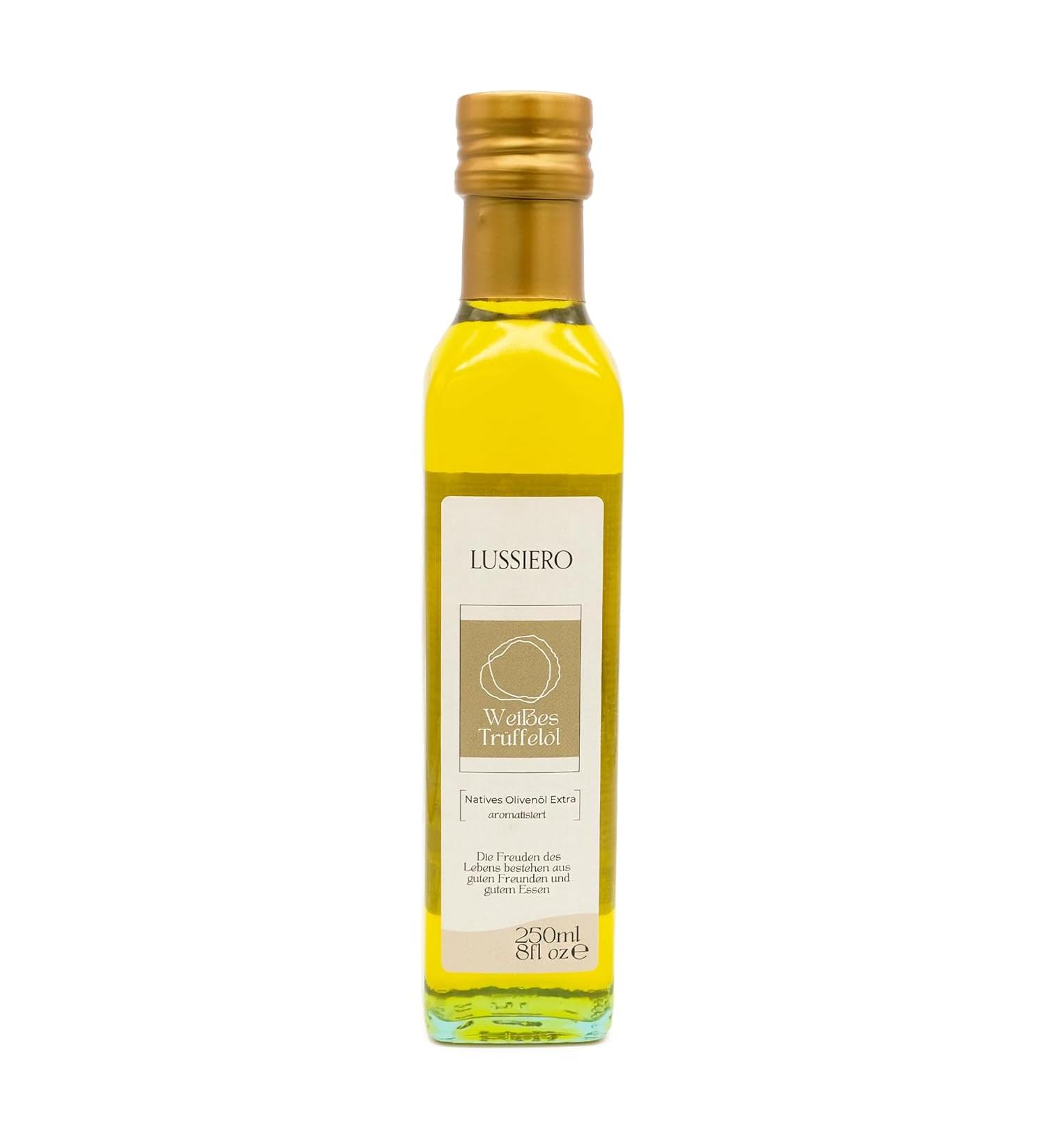 Buy Lussiero White Truffle Oil - Extra Virgin Truffle Olive Oil 250ml | Gourmet Cooking International Shipping - Buy Online on GoSupps.com