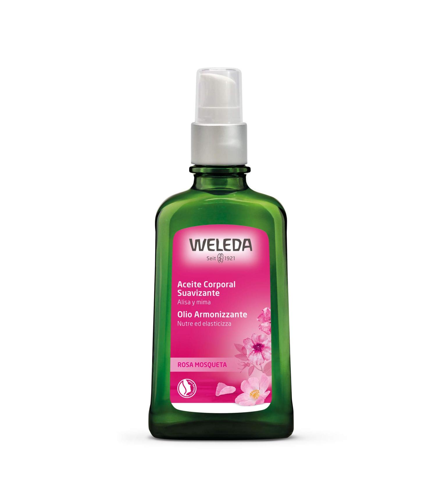 WELEDA Body Oil Rosehip Blossom 100 ml - Natural Skin Nourishment for All Skin Types - Best International Shipping - Buy Online on GoSupps.com