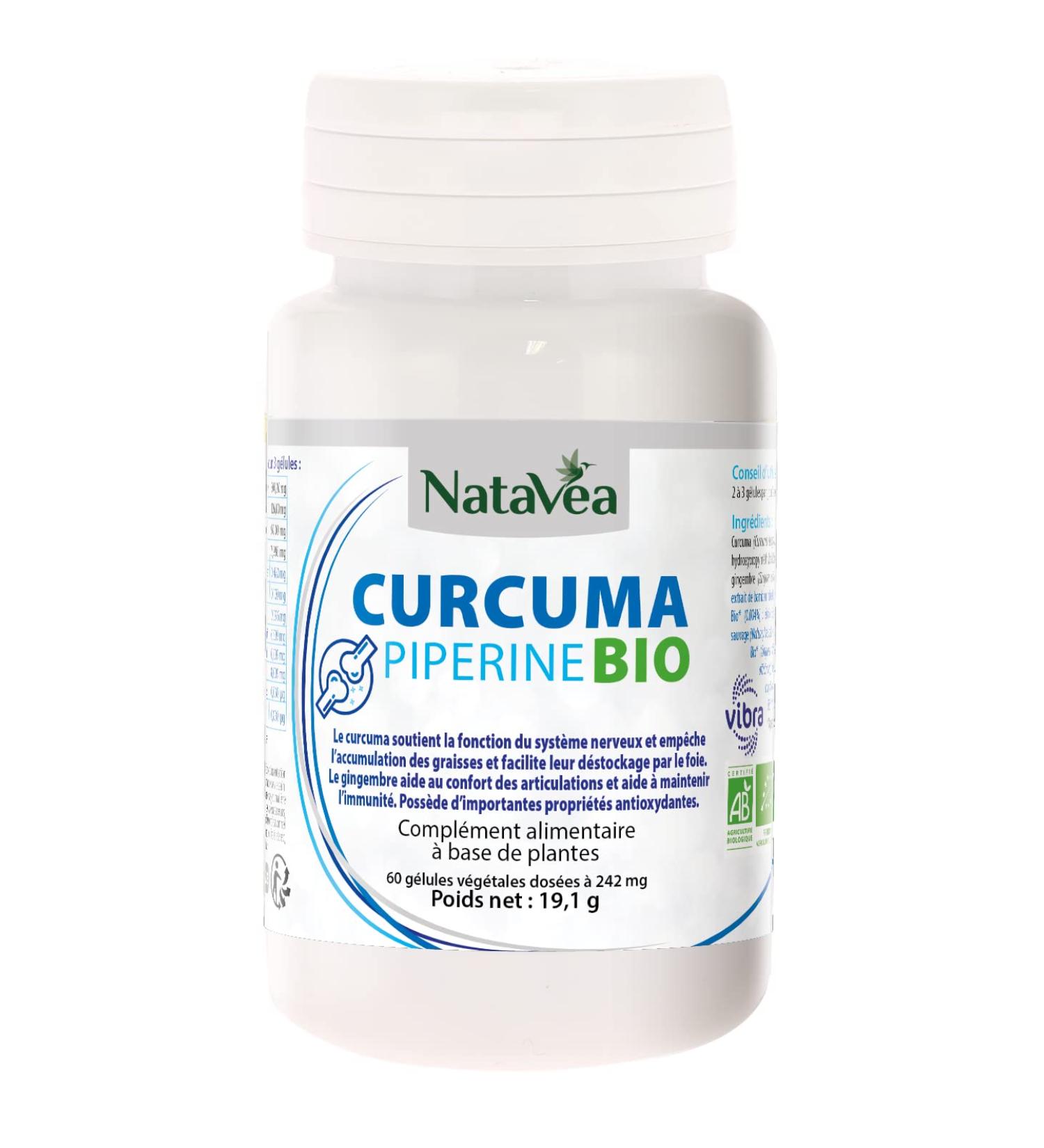 Natav a Turmeric & Piperine 60 Capsules