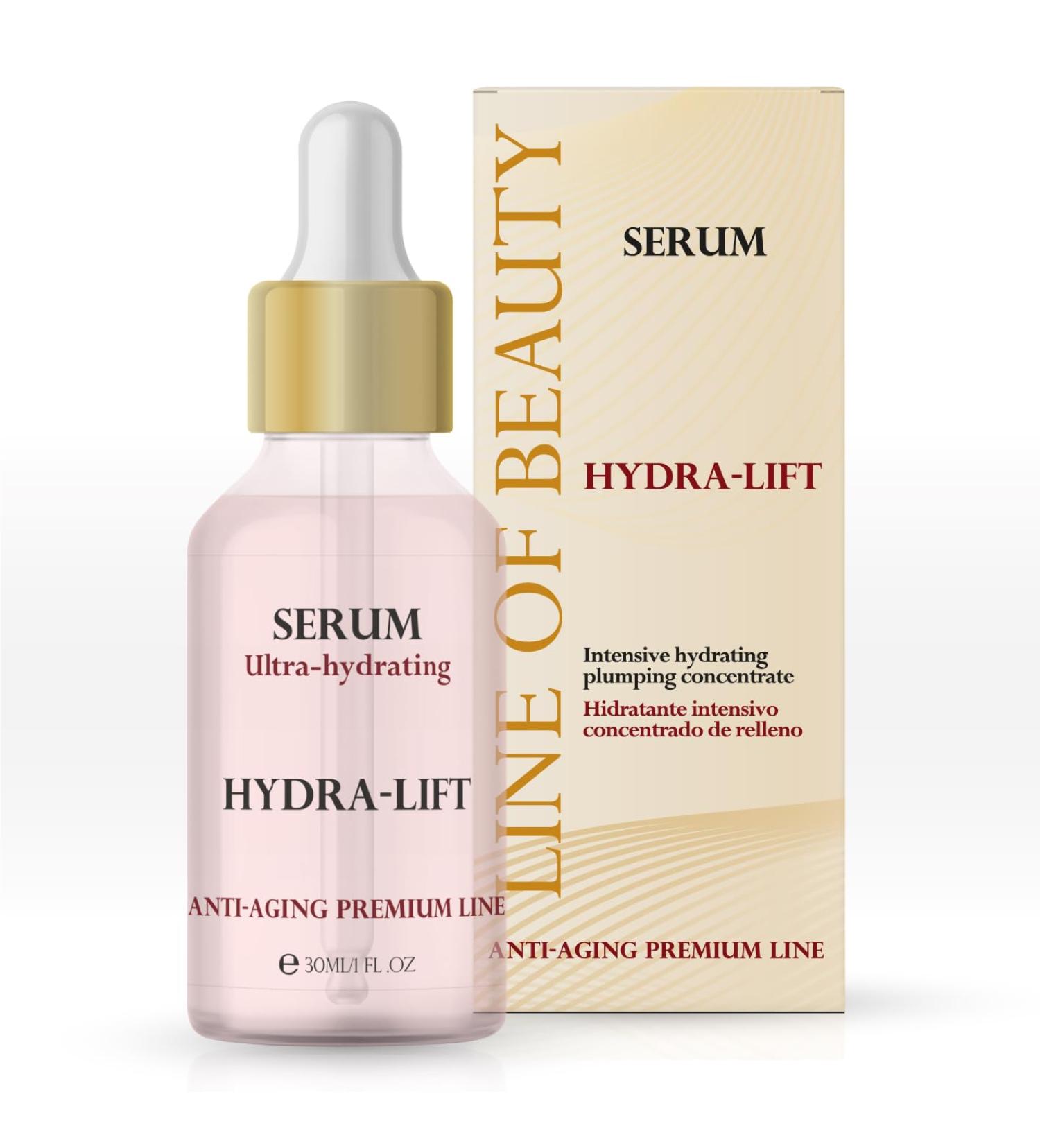 LINE OF BEAUTY Ultra Hydrating Serum | Effect Filled with HYDRANOV & Hyaluronic Acid | Intense Anti-Aging | Anti-Wrinkle | Firming & Lightweight | Instant & 24-Hour Hydration | Conditioner | Made - Buy Online on GoSupps.com