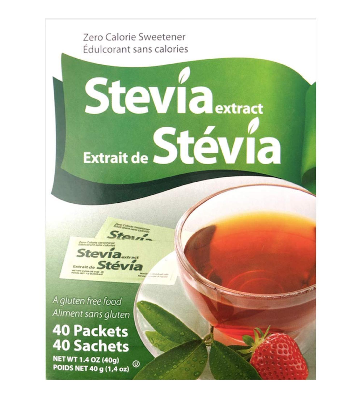 STEVIA EXTRACT 40 PACKETS - Buy Online on GoSupps.com