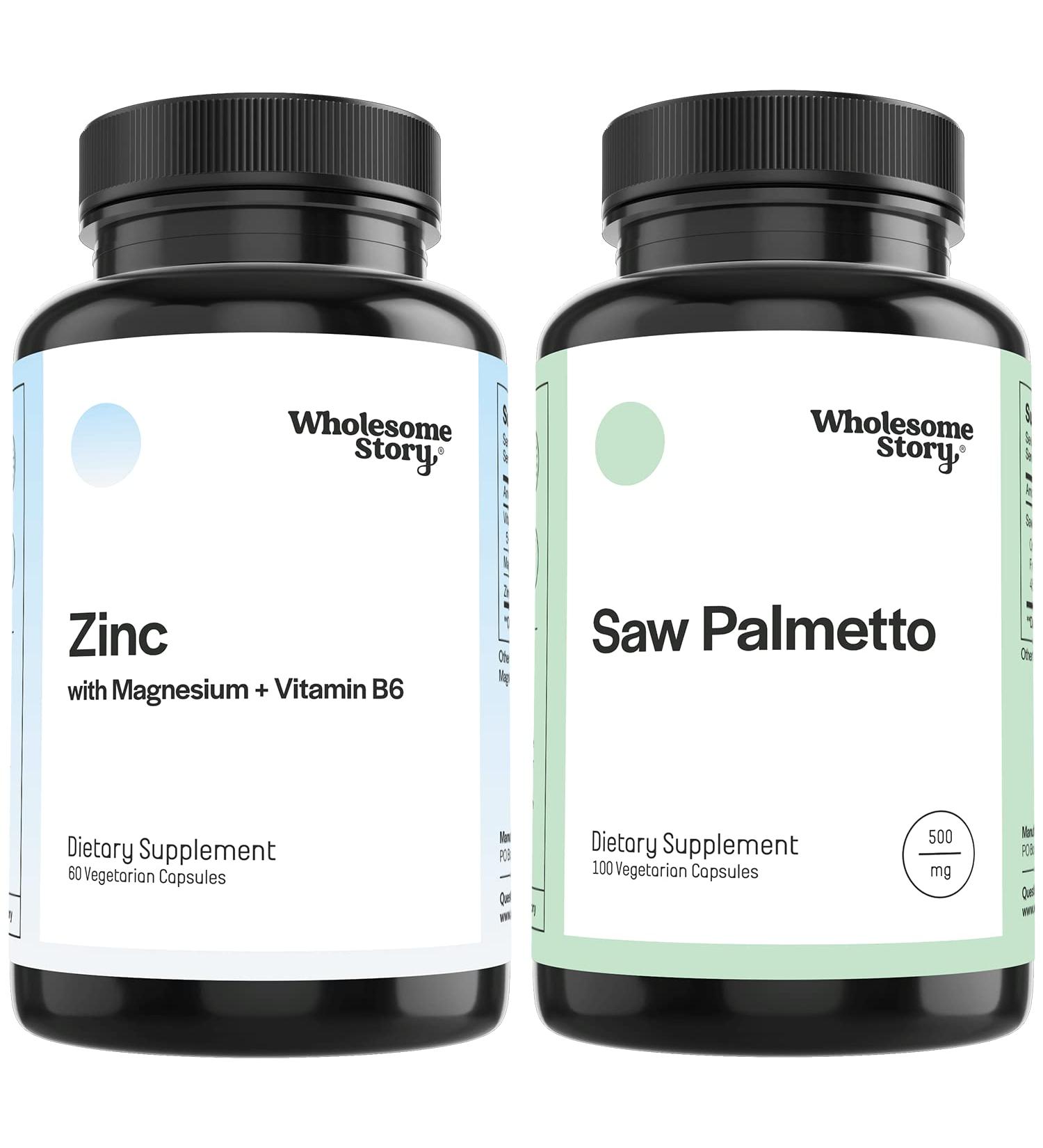 3-in-1 Zinc Picolinate, Magnesium Glycinate, and Vitamin B6 + Saw Palmetto Supplement for Women | Hormone Balance, Fertility Health, Immune Support | 30 & 100 Day Supply - Buy Online on GoSupps.com
