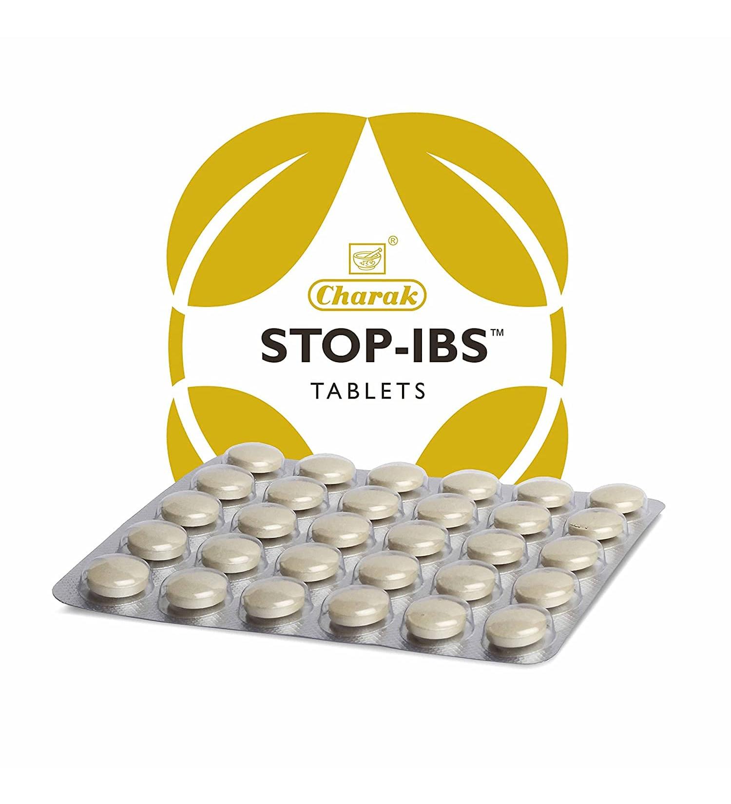 Ifra Charak Pharma Stop-IBS Tablet - Relief for Irritable Bowen Syndrome (30 Tablets) - Buy Online on GoSupps.com
