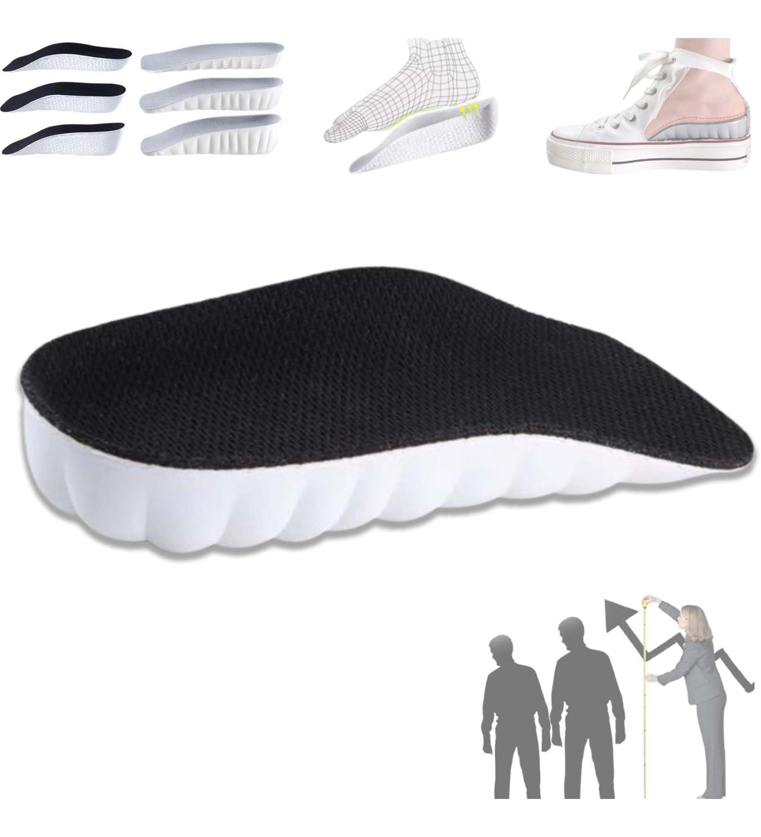 High Pads 2.0 - Orthopedic Height Insoles for Men | Elevate Comfort & Style | 1.5cm (0.59in) - Black - Buy Online on GoSupps.com