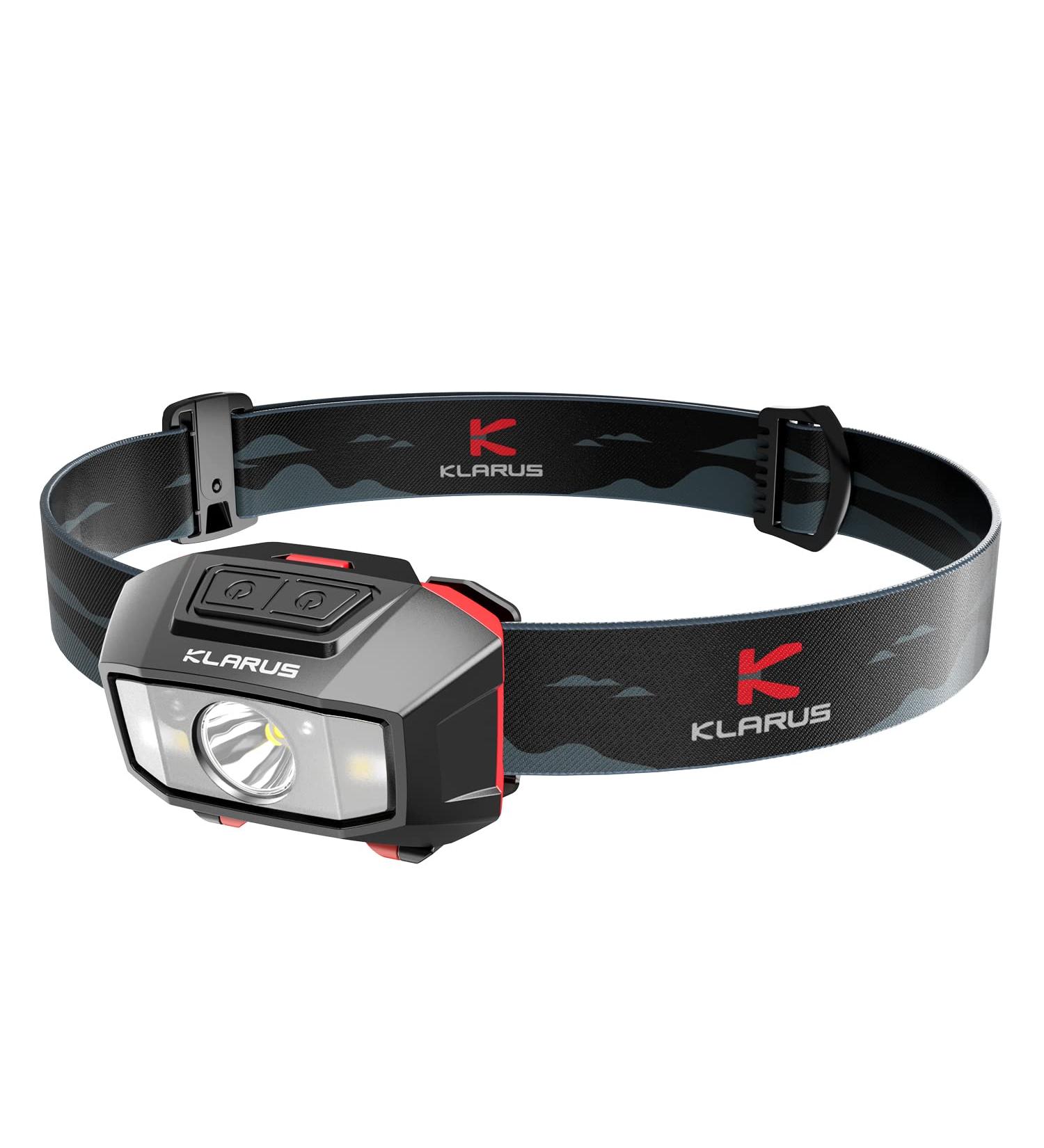 Klarus HM2 LED Headlamp | 270 Lumens 7 Modes Gesture Sensor Red Light | IPX4 Waterproof | Ideal for Running Camping Hiking Hunting - Buy Online on GoSupps.com