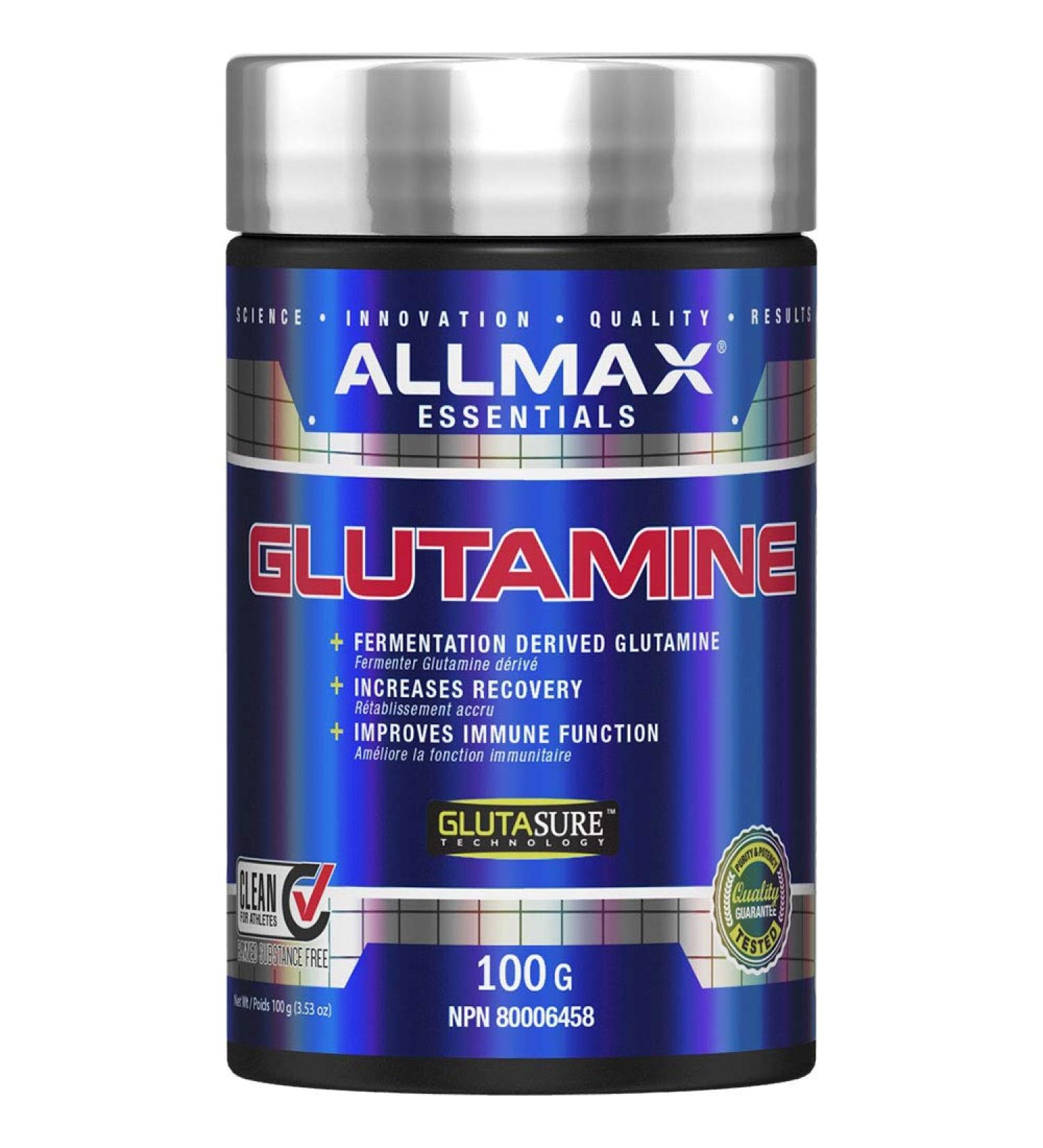 ALLMAX Nutrition - Glutamine Powder - 100% Pharmaceutical Grade - 100 Gram (665553112916) - Buy Online on GoSupps.com