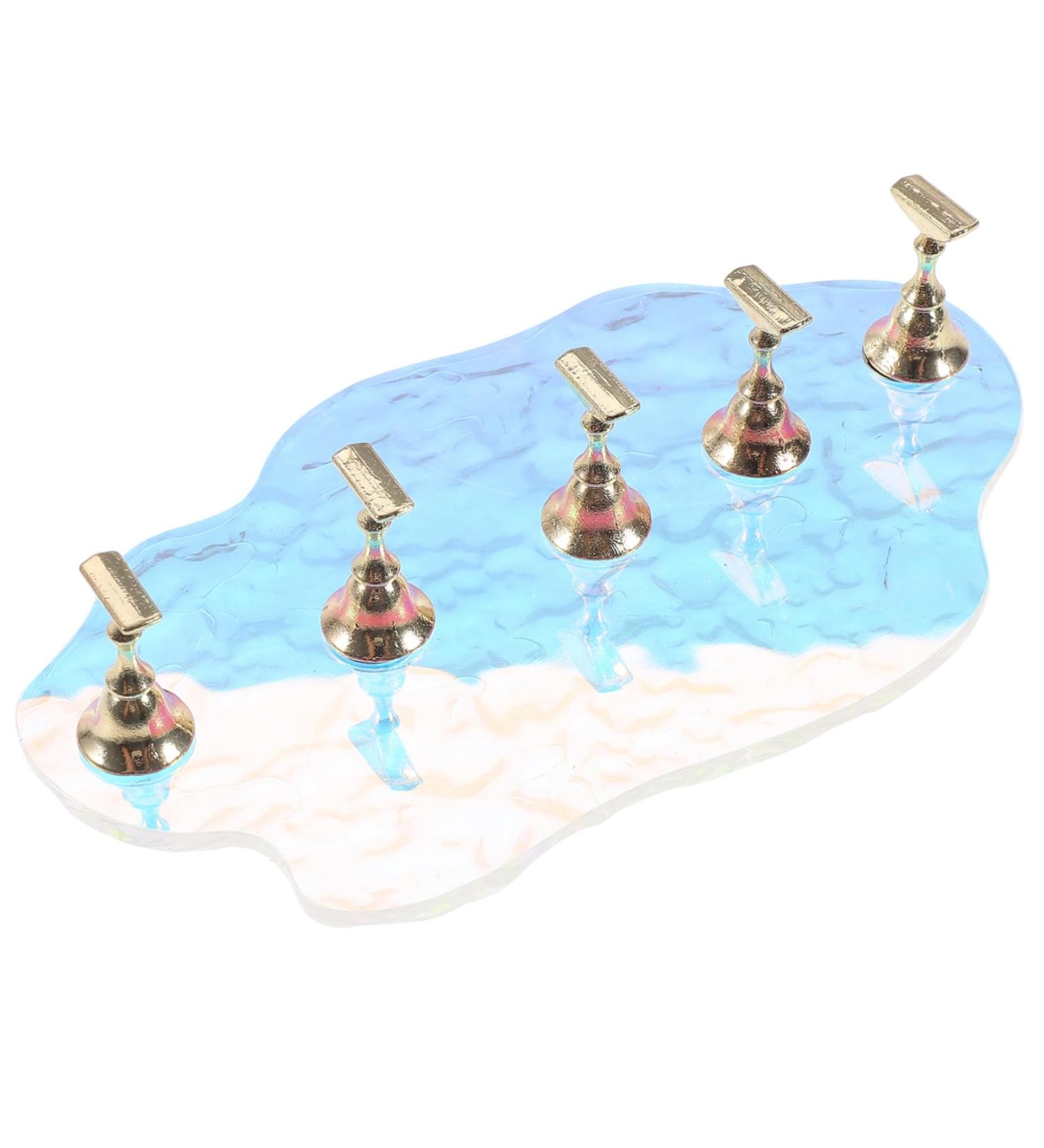 1 Set nail tools press on nails holder press on artificial nails holder press on nails stand nail display stand press on false nails holder nail holder Metal nail frame manicure - Buy Online on GoSupps.com