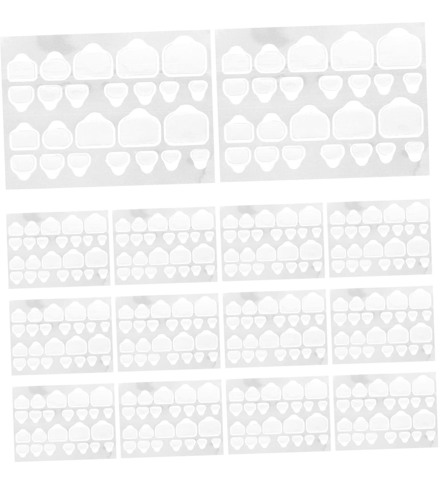 POPETPOP Sticky Tabs Nails 20 Sheets Nail Stickers Barber Press on Nail Sticky Tabs Waterproof Tags Adhesive Nail Tabs Nail Adhesive Sticker Label False Glue Tabs Toe Nails - Buy Online on GoSupps.com
