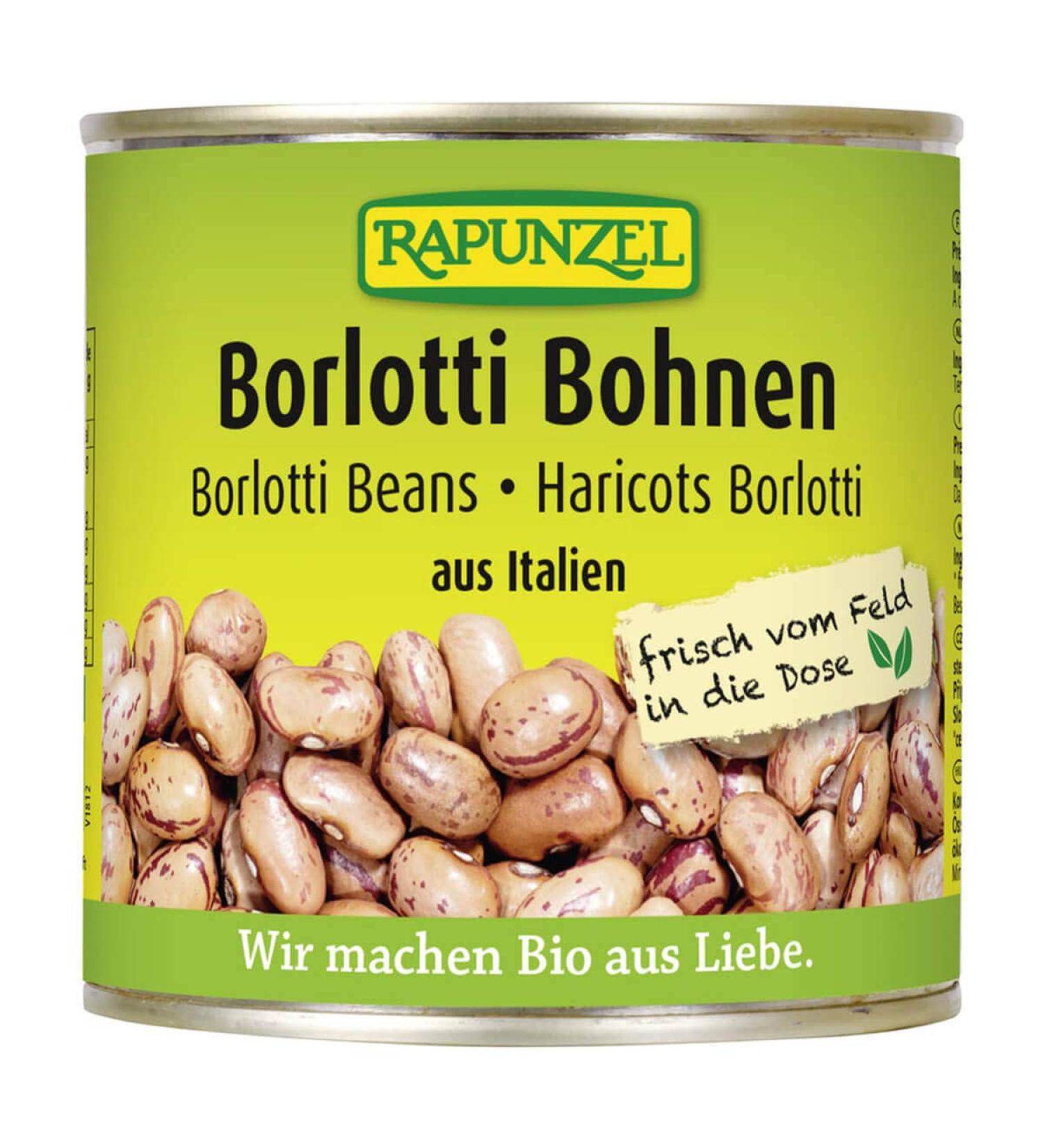 Rapunzel Organic Food Canned Rapunzel Borlotti beans 04 kg 6pack