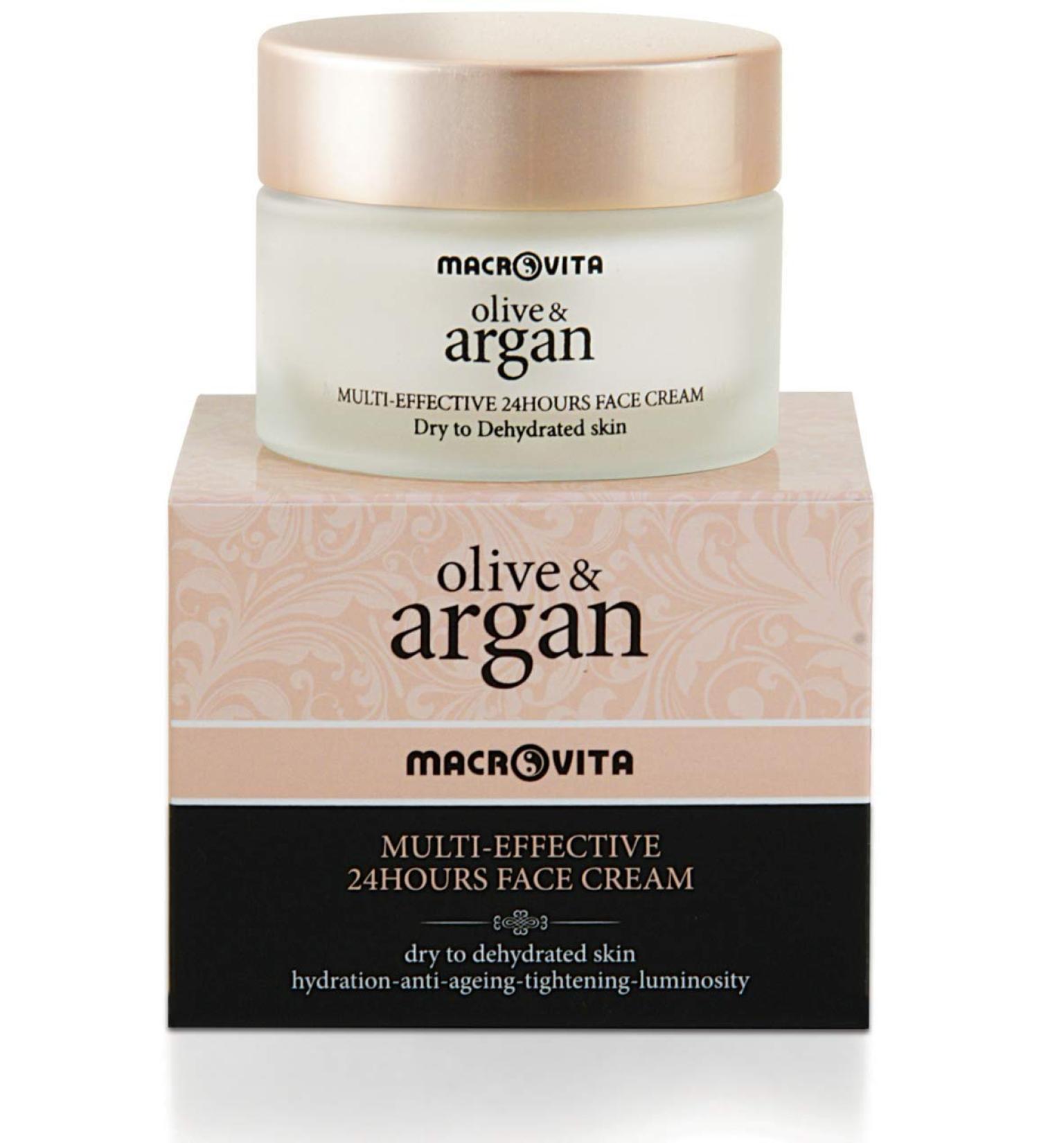 Multi Effective Face Cream 24hour Dry Skin Olive & Argan. 50ml/1.69oz