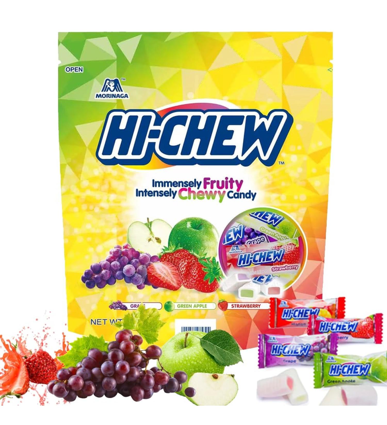 Hi-Chew Assorted Chewy Sweets Mix Fruity Flavours Double Layer Candy Pack 500g - Buy Online on GoSupps.com
