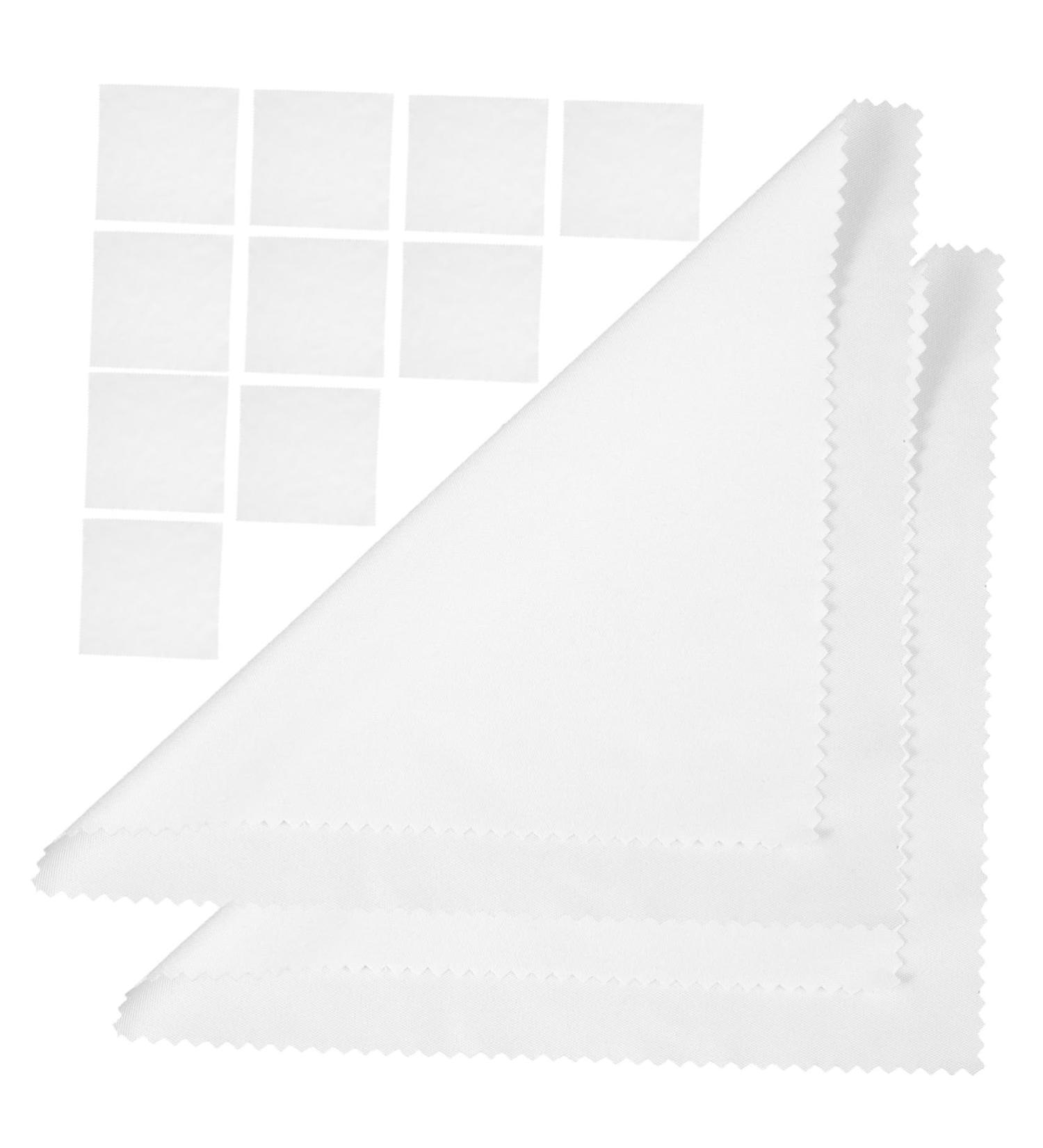 FOMIYES 50pcs Eyeglass Cleaning Cloths - Microfiber Glass Cleaner Wipes for Glasses Lenses & Screens | Premium White Fiber Cleaning Cloths - Buy Online on GoSupps.com