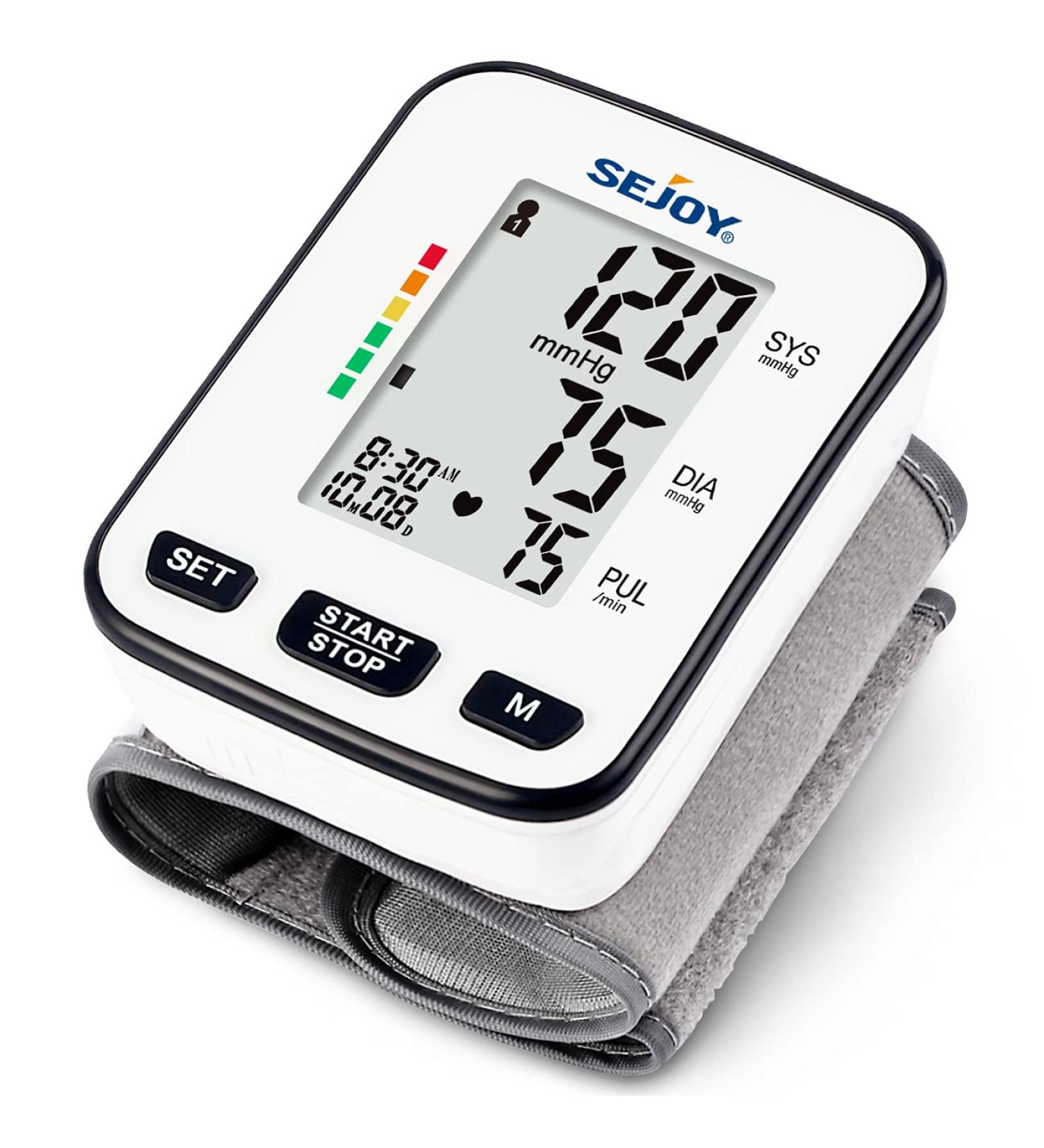 Digital Wrist Blood Pressure Monitor - Accurate Automatic BP Meter for Home Use with Large Display and Irregular Heartbeat Detection - Buy Online on GoSupps.com