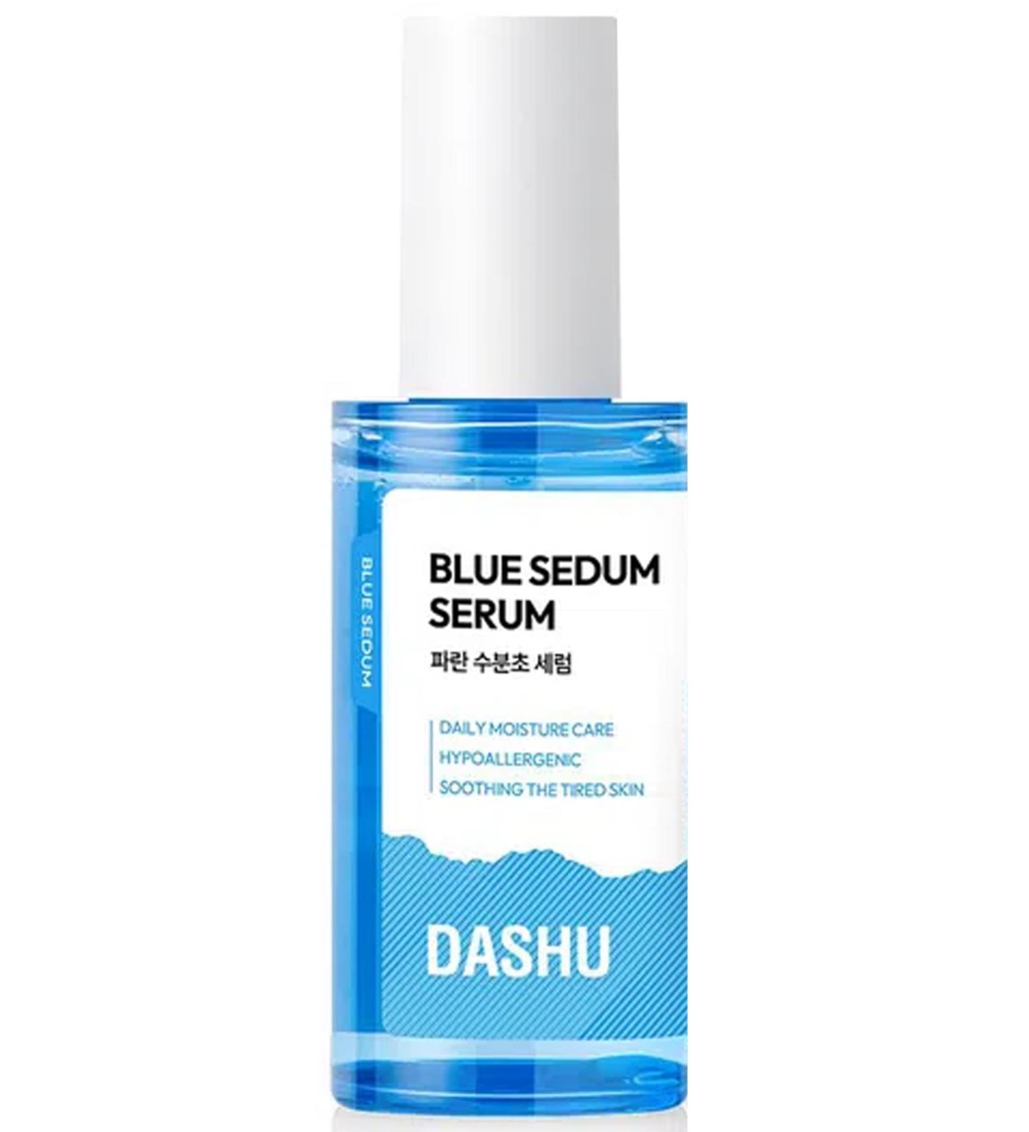 DASHU Boy Blue Sedum Water Serum | Hydrating Face Moisturizer with 8 Hyaluronic Acids | Men's Grooming Essentials - 2.19 fl oz - Buy Online on GoSupps.com