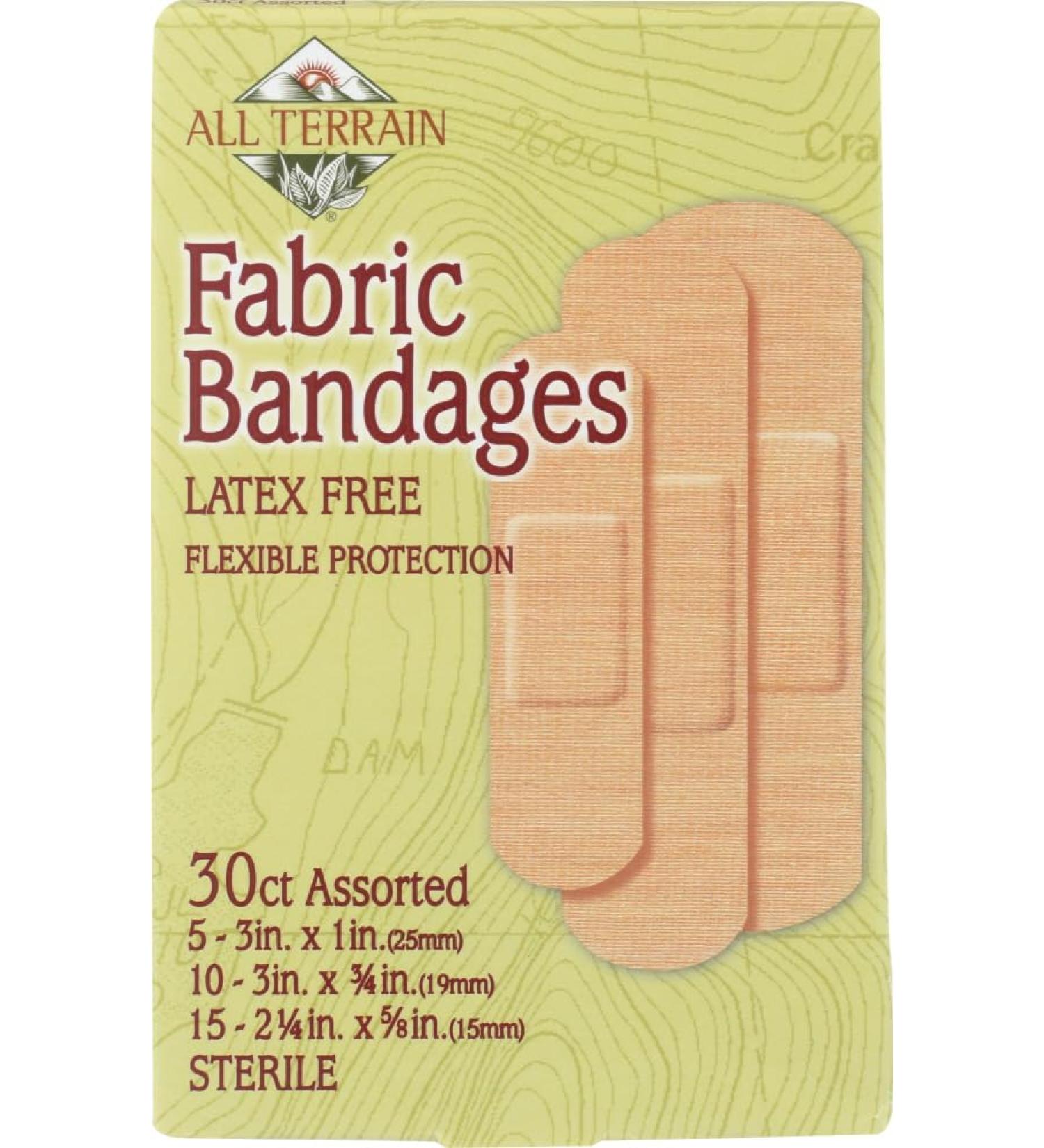 All Terrain Fabric Bandages Assorted (30 PC) - Durable Flexible & Water-Resistant | Ideal for Outdoor Adventures - Shop Now - Buy Online on GoSupps.com