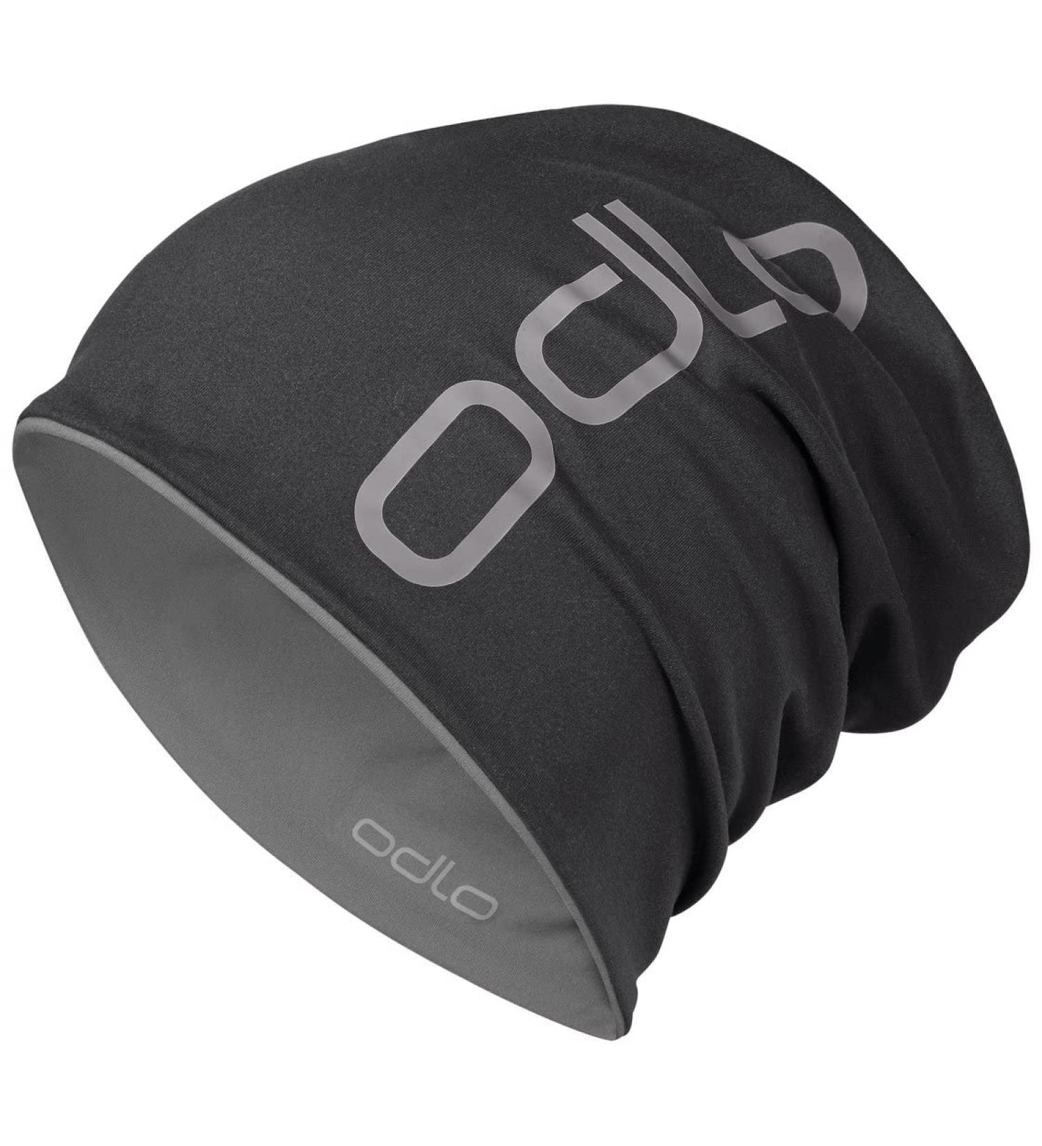 Odlo Unisex Hat REVERSIBLE black - odlo steel grey