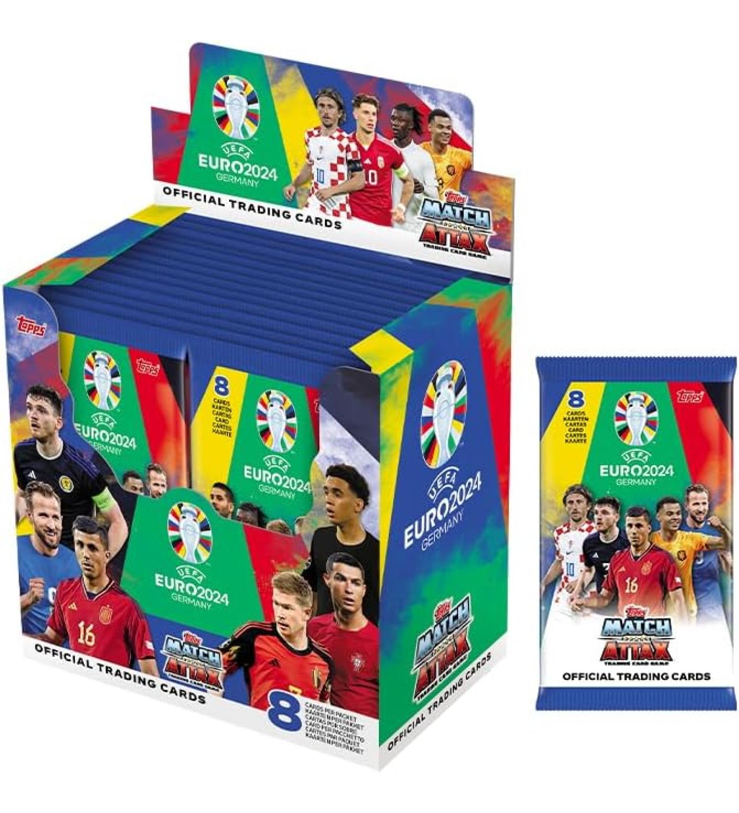 Topps Official Euro 2024 Match Attax Full Box 288 cards 36 packet - Buy Online on GoSupps.com