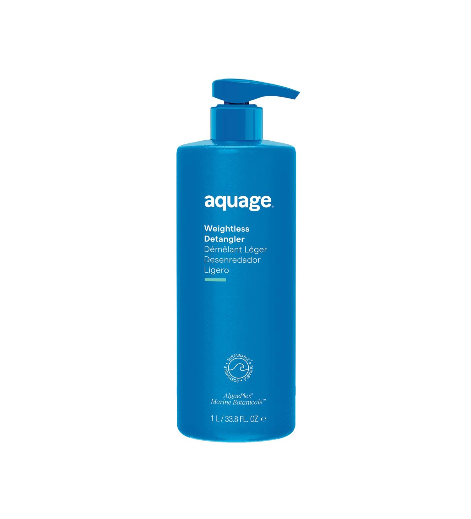 AQUAGE Weightless Detangler and Conditioner 33.8 oz - Instantly Hydrates, Eliminates Tangles, and Retains Natural Body - Buy Online on GoSupps.com