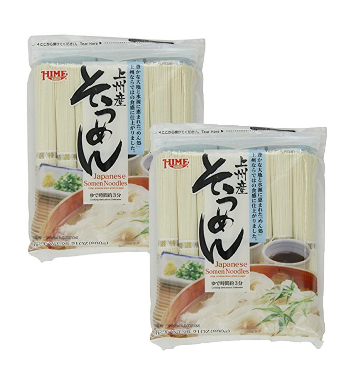 Hime Japanese Dried Somen Noodles 28.21-Ounce - 2 Pack Bundle - Buy Online on GoSupps.com