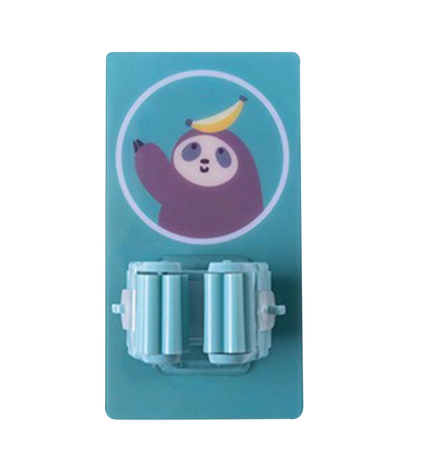 Mop Holder Broom and Mop Organizer Wall Hanging Multipurpose Cartoon Punch Free Self Adhesive Broom Storage Hanger for Laundry Bathroom Kitchen Garage - Buy Online on GoSupps.com