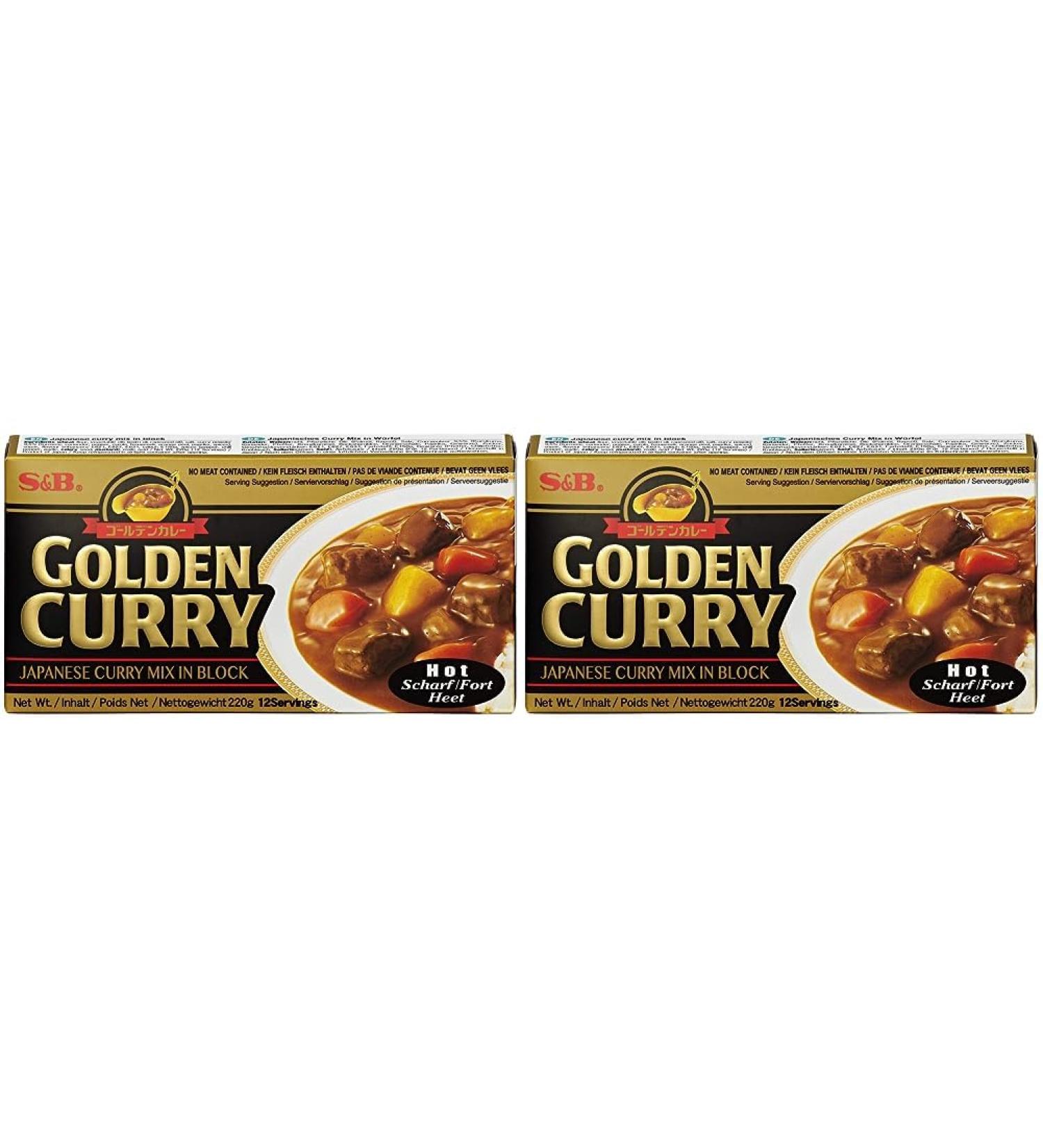 Buy S&B Golden Curry Scharf - Japanese Spice Mix for Curry Dishes (2 Pack 220g) - Authentic Flavor & Easy Preparation - International Shipping Available - Buy Online on GoSupps.com